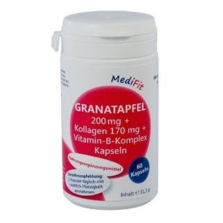 Granatapfel 200 mg + Kollagen + Vitamin-B-Komplex Kapseln