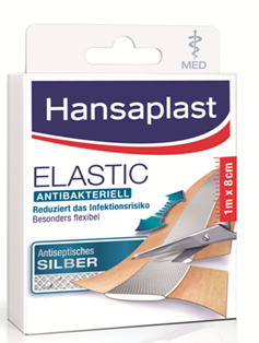 Hansaplast Elastic MED antibakteriell 1m x 8cm