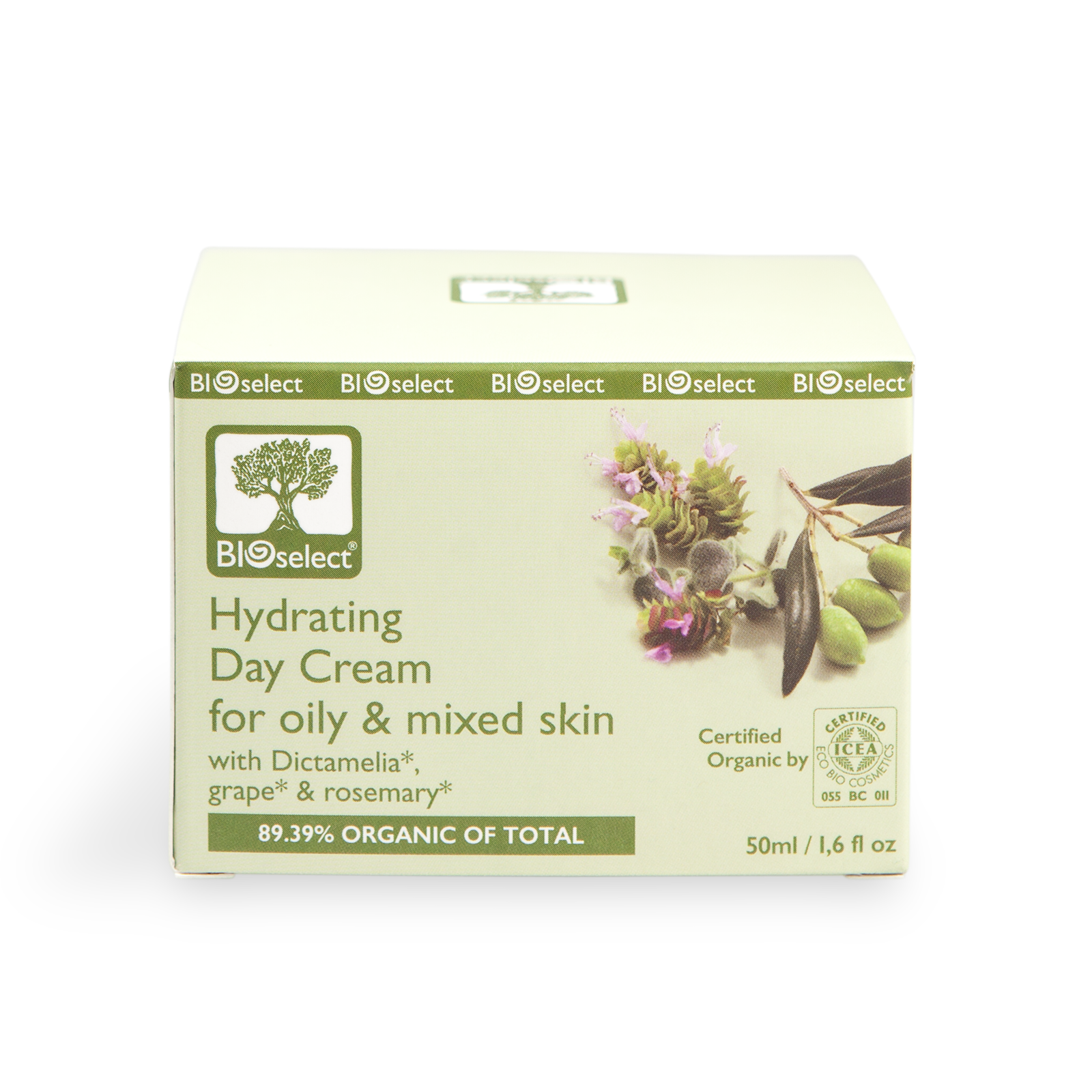 Bioselect Hydrating Day Cream for oily & mixed skin