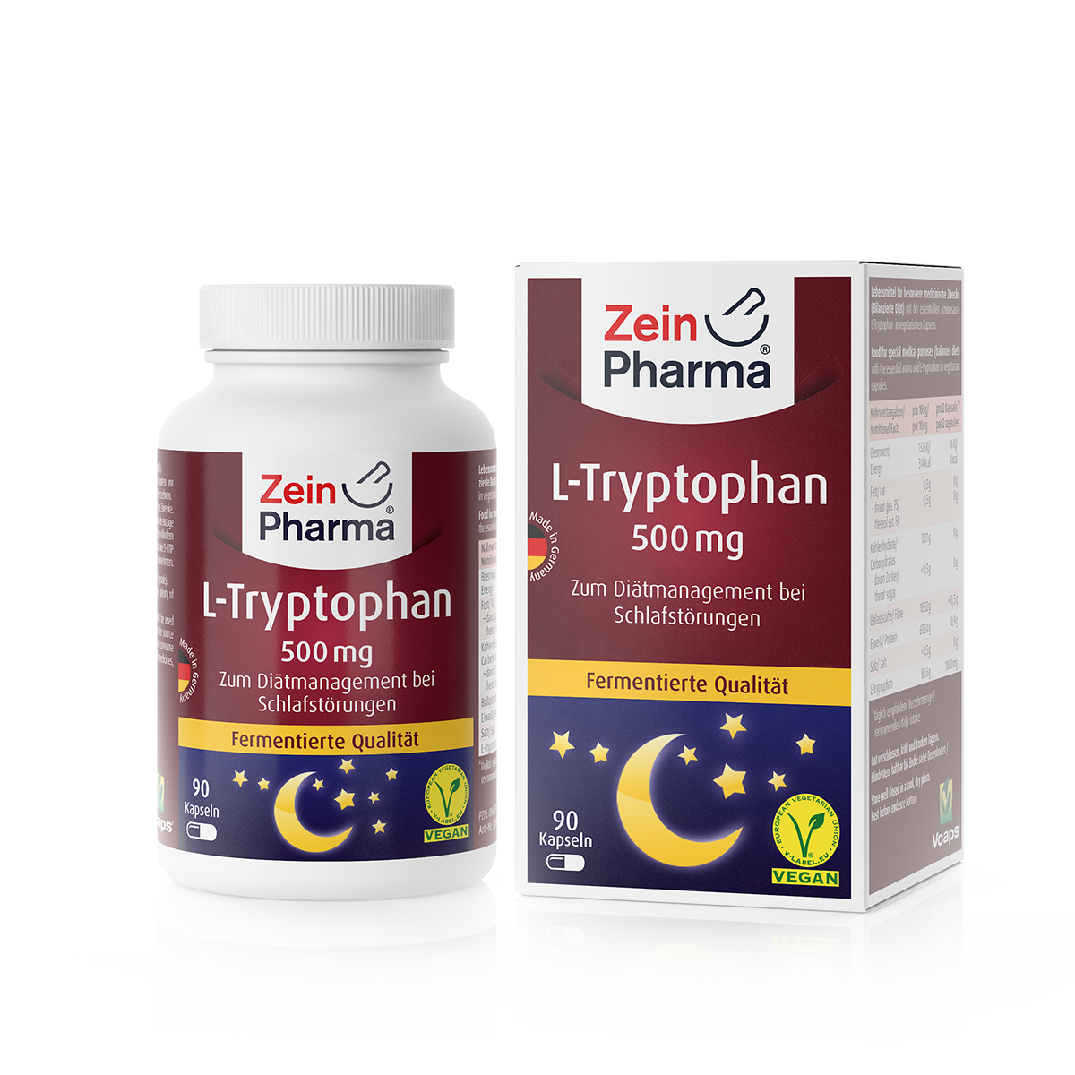 Zeinpharma L-Tryptophan 500 mg Kapseln