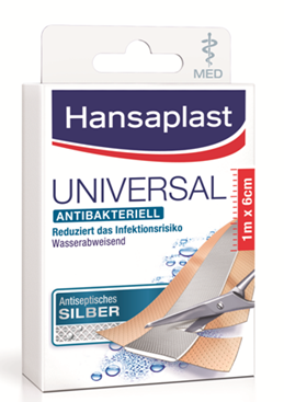 Hansaplast Universal MED antibakteriell 1m x 6cm
