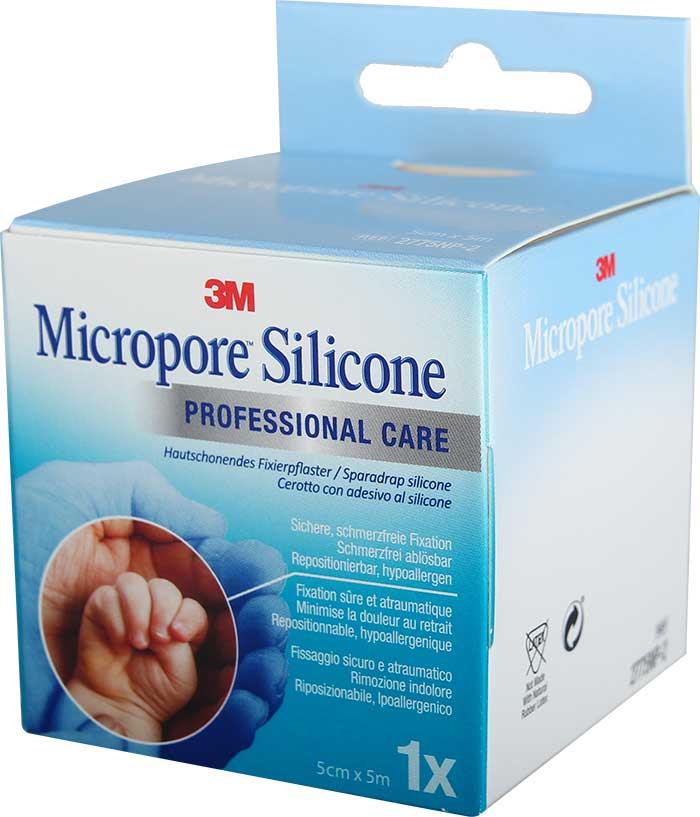 3M Micropore Silicone Heftpflaster 50mm x 5m