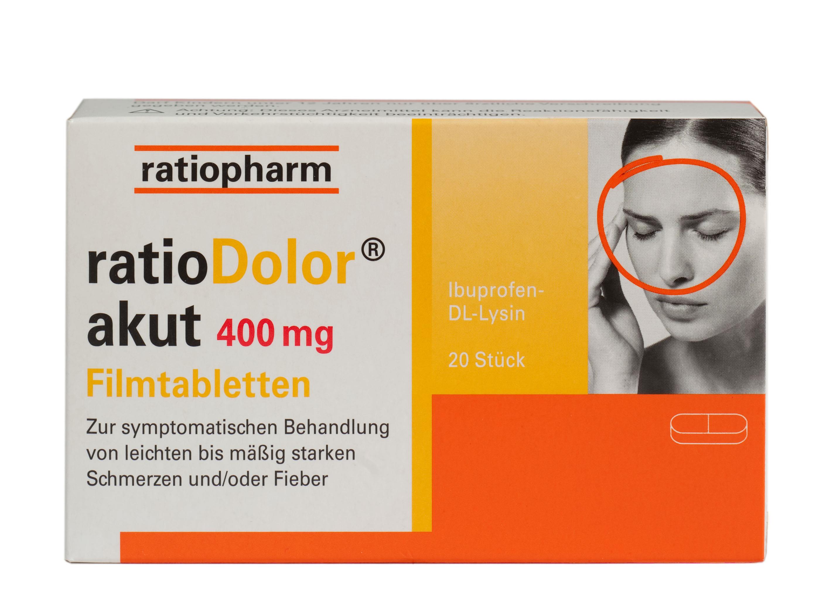 ratioDolor Ibuprofen 400 mg - Filmtabletten