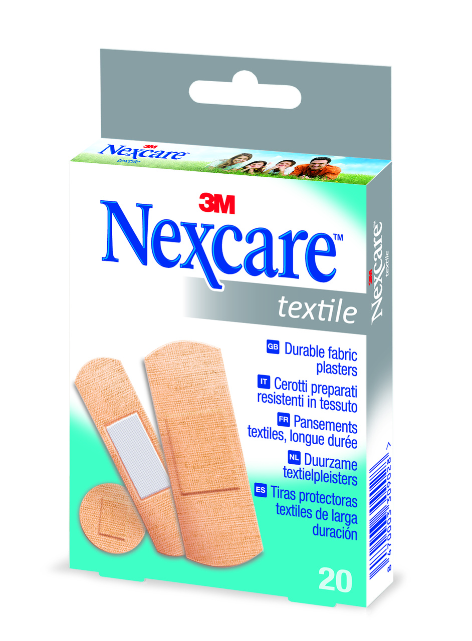 Nexcare™ Textile Strips, 3 Grössen assortiert, 20 Stk