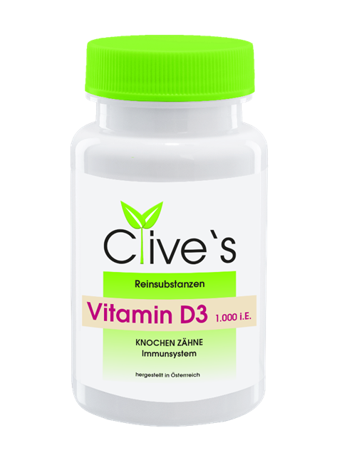 Clive`s Vitamin D3 1.000 i.E. Kapseln