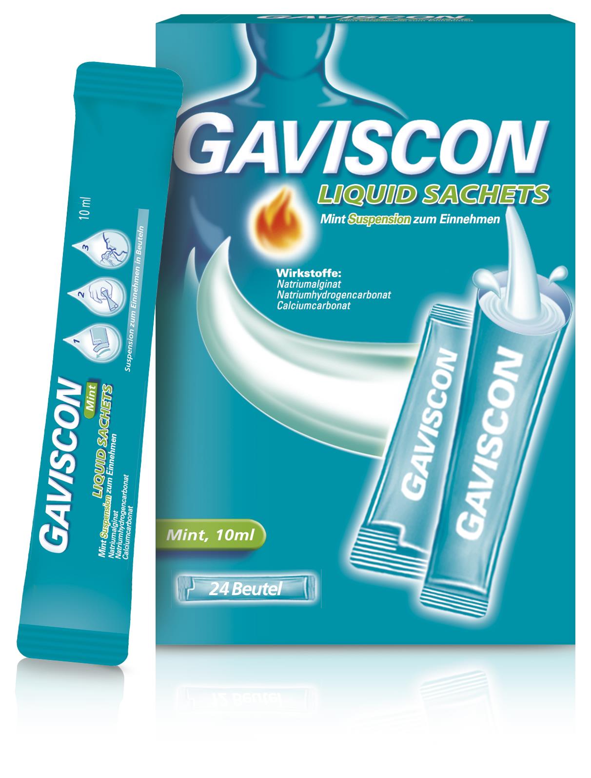 Gaviscon Liquid Sachets Mint - Suspension zum Einnehmen