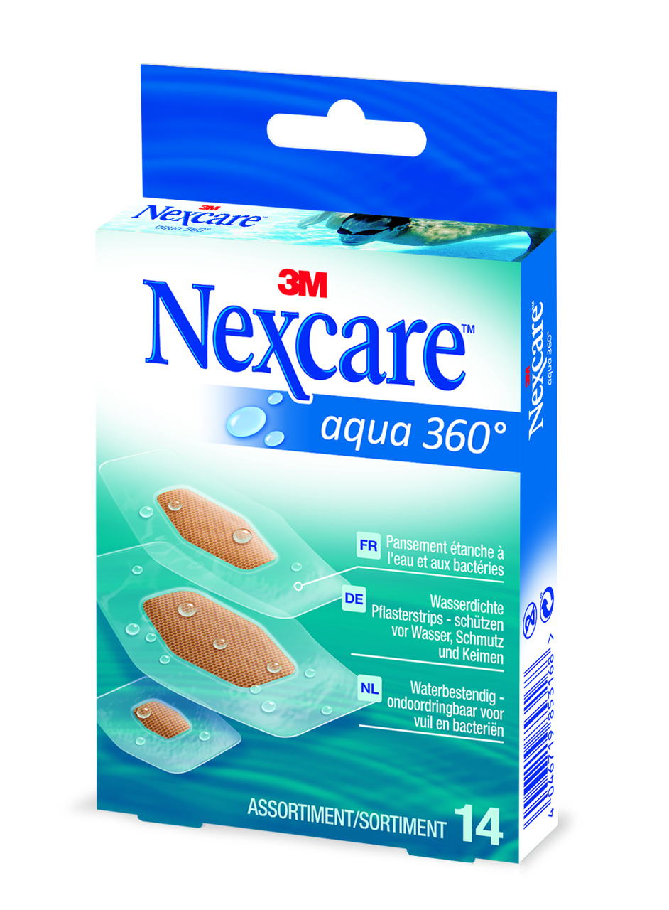 Nexcare™ Aqua 360°, 3 Grössen assortiert, 14 Stk