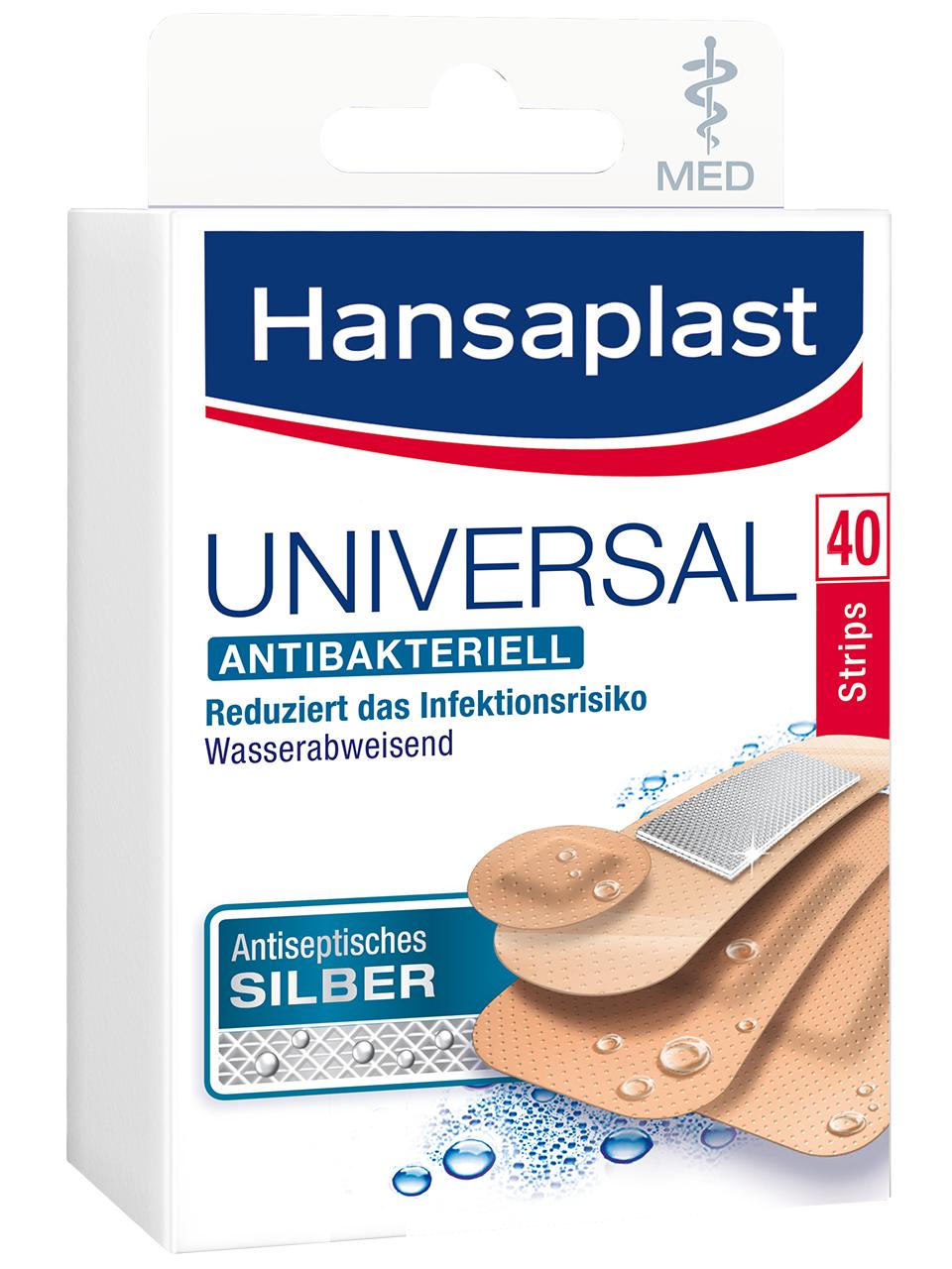 Hansaplast Universal MED antibakteriell Strips 40