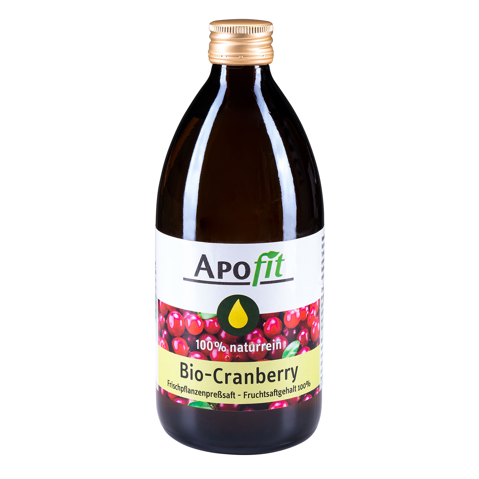APOfit Bio Cranberry Frischpflanzenpreßsaft 500ml