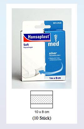 Hansaplast med soft 10cm x 8 cm 10 Stück