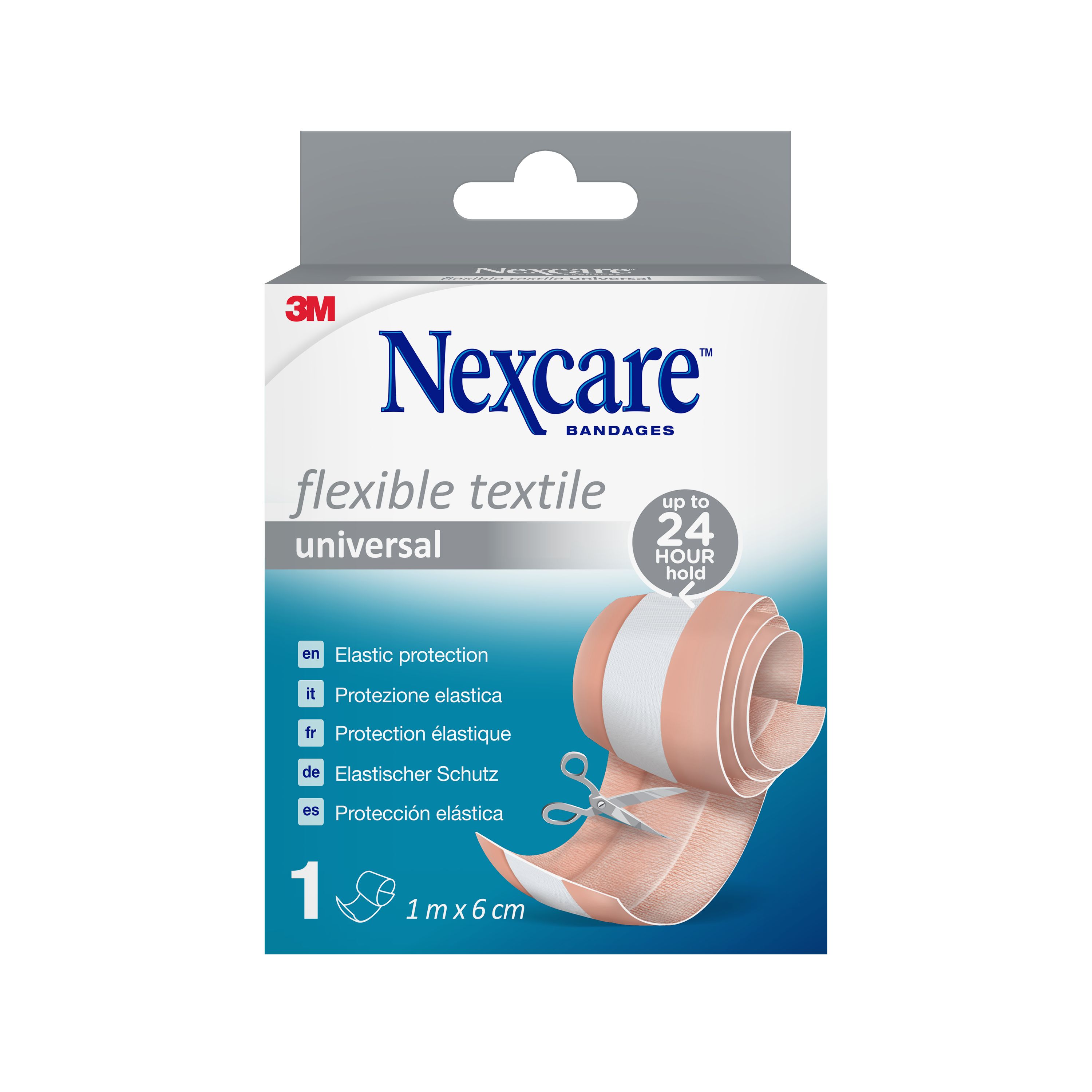 Nexcare™ Flexible Textile Universal Band Pflaster, 1 m x 6 cm, 1/Packung