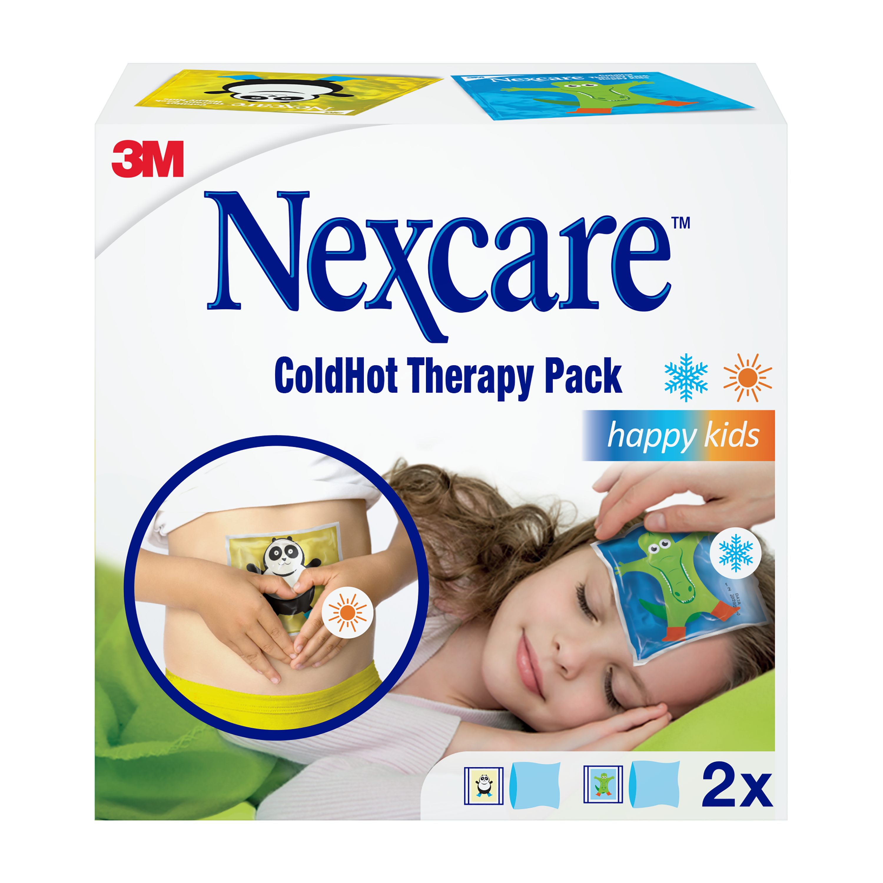 Nexcare™ ColdHot Therapy Pack Happy Kids, 12 cm x 11 cm, 2 Stk