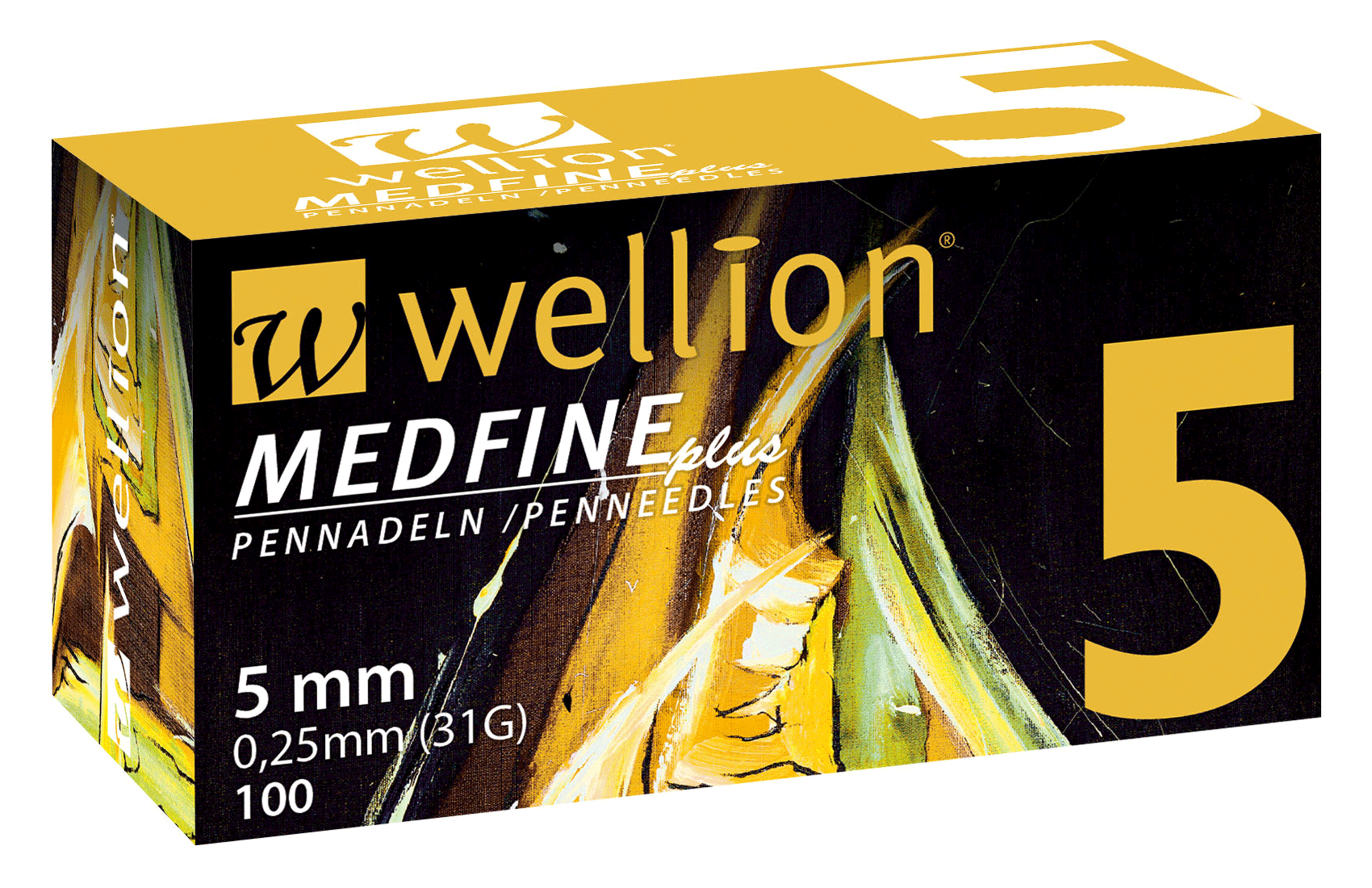 WELL105 Wellion MEDFINE plus Pennadeln, 5 mm, 100 Stück
