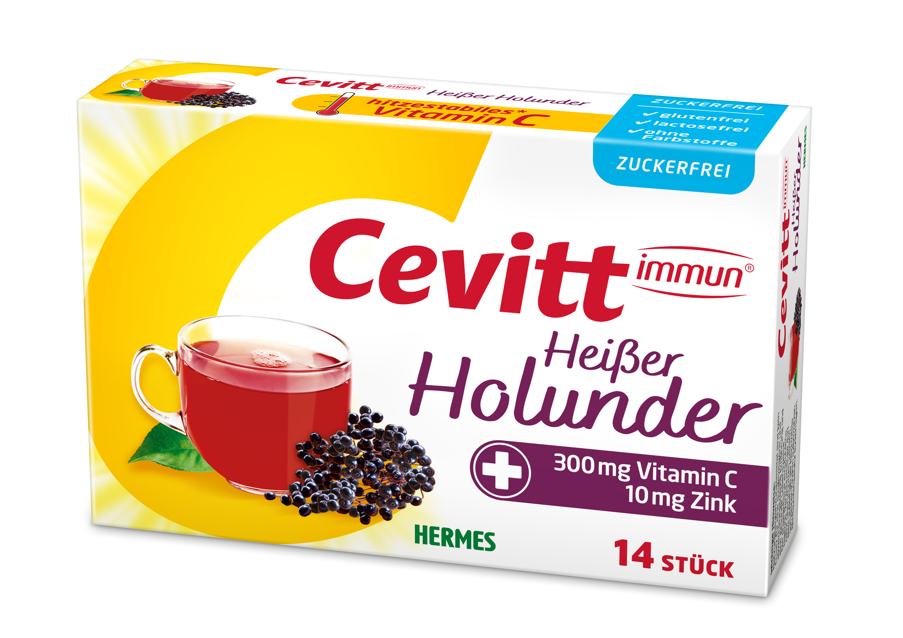 Cevitt immun® Heißer Holunder zuckerfrei 14 ST