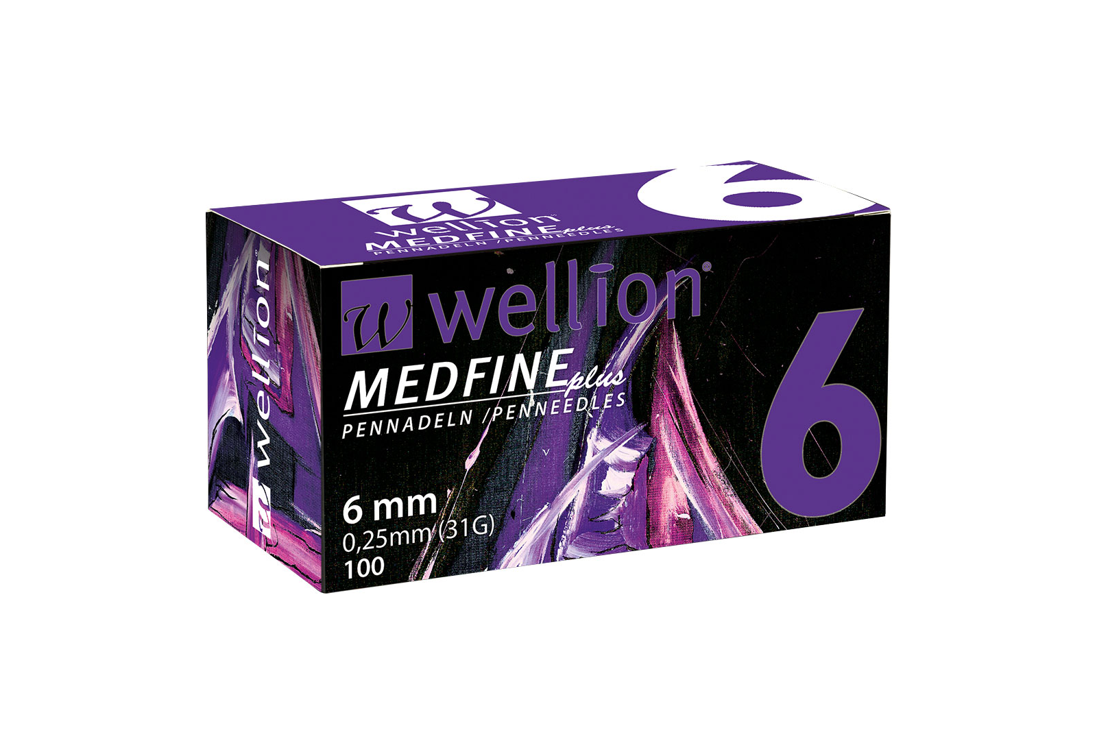 WELL106 Wellion MEDFINE plus Pennadeln, 6 mm, 100 Stück