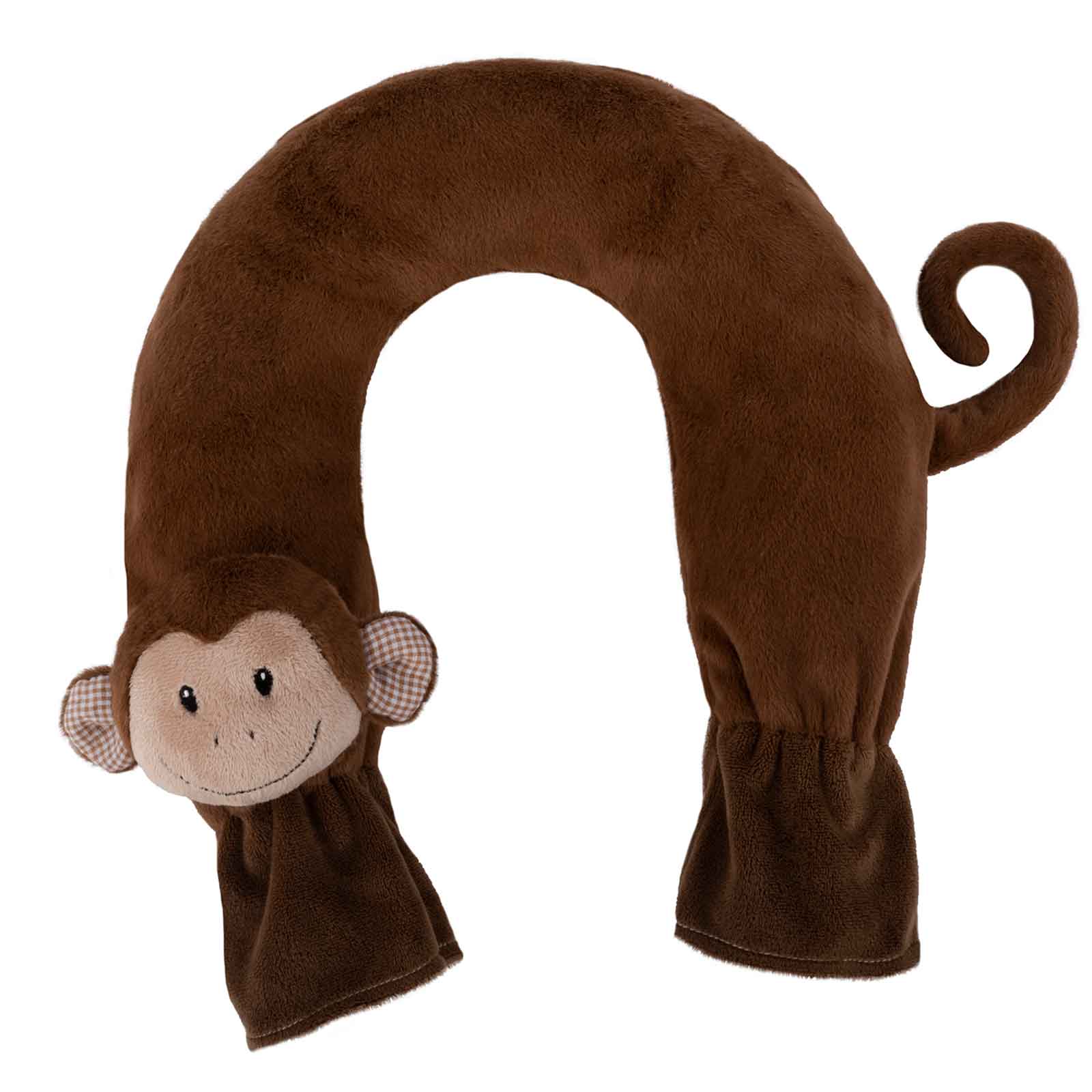 Wärmflasche Nacken Flausch Äffchen Monti 1,4L