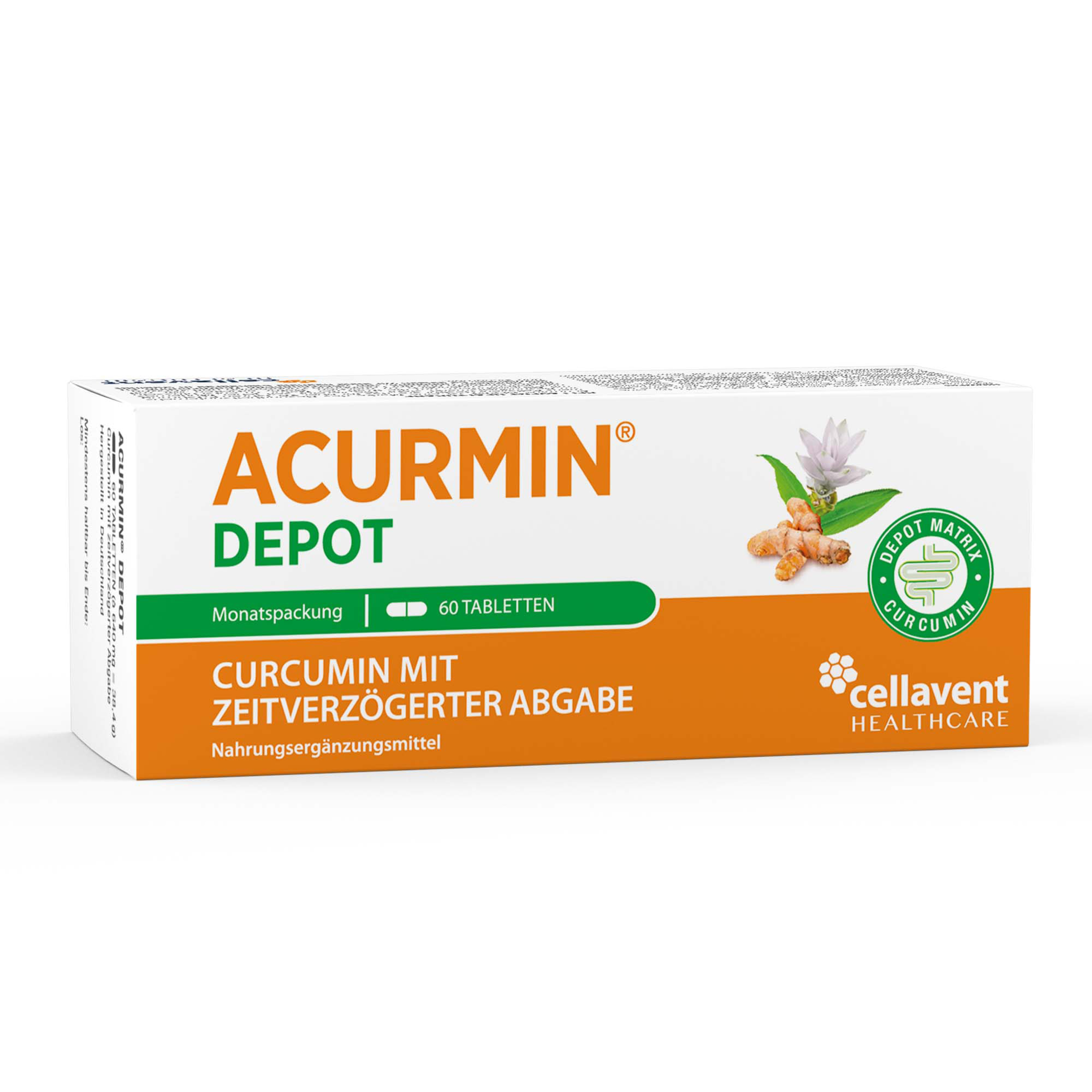 Acurmin DEPOT – Curcumin mit zeitverzögerter Abgabe – Lokale Freisetzung im Magen-Darm-Bereich