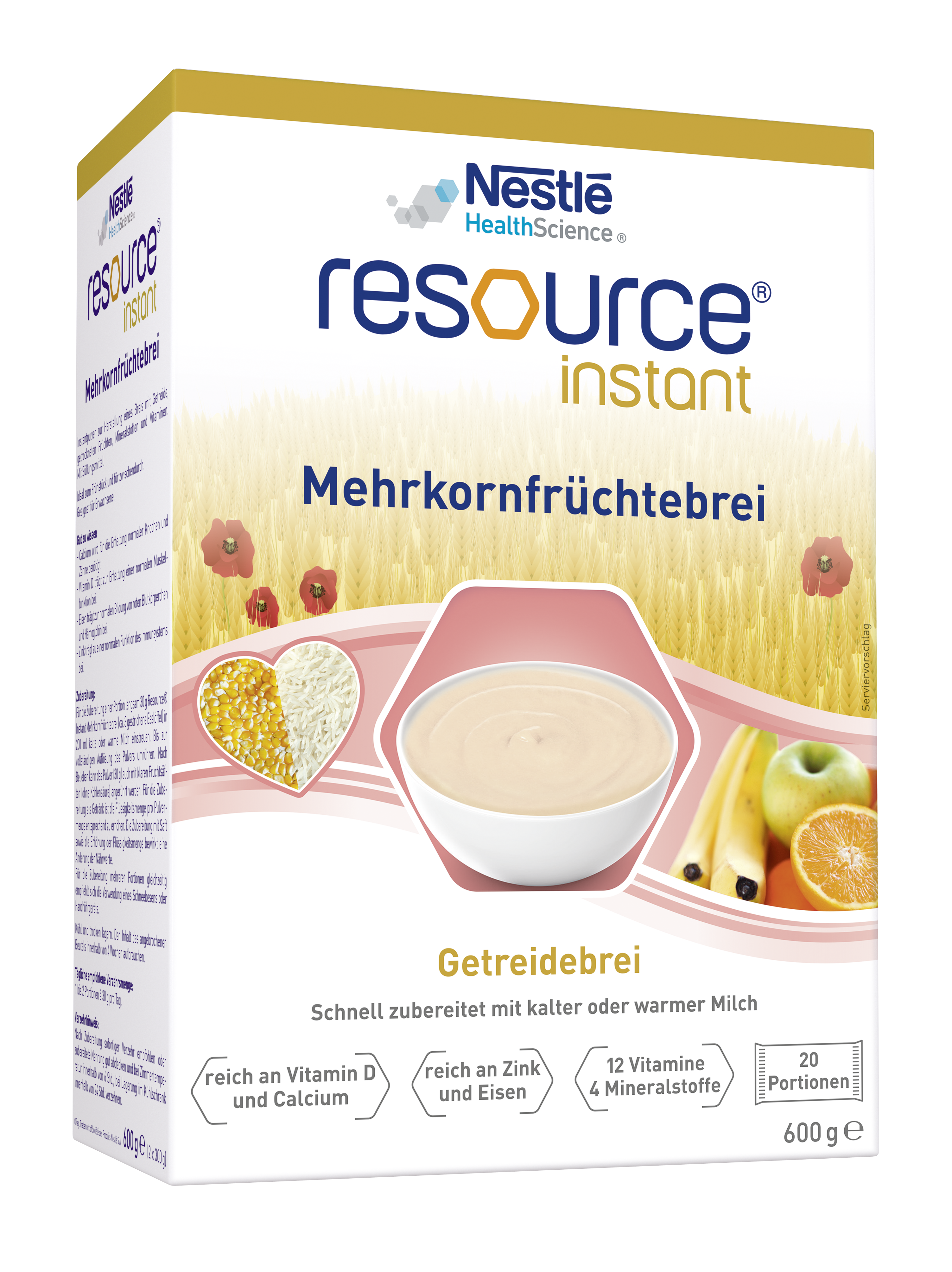 Resource® Instant Mehrkornfrüchtebrei