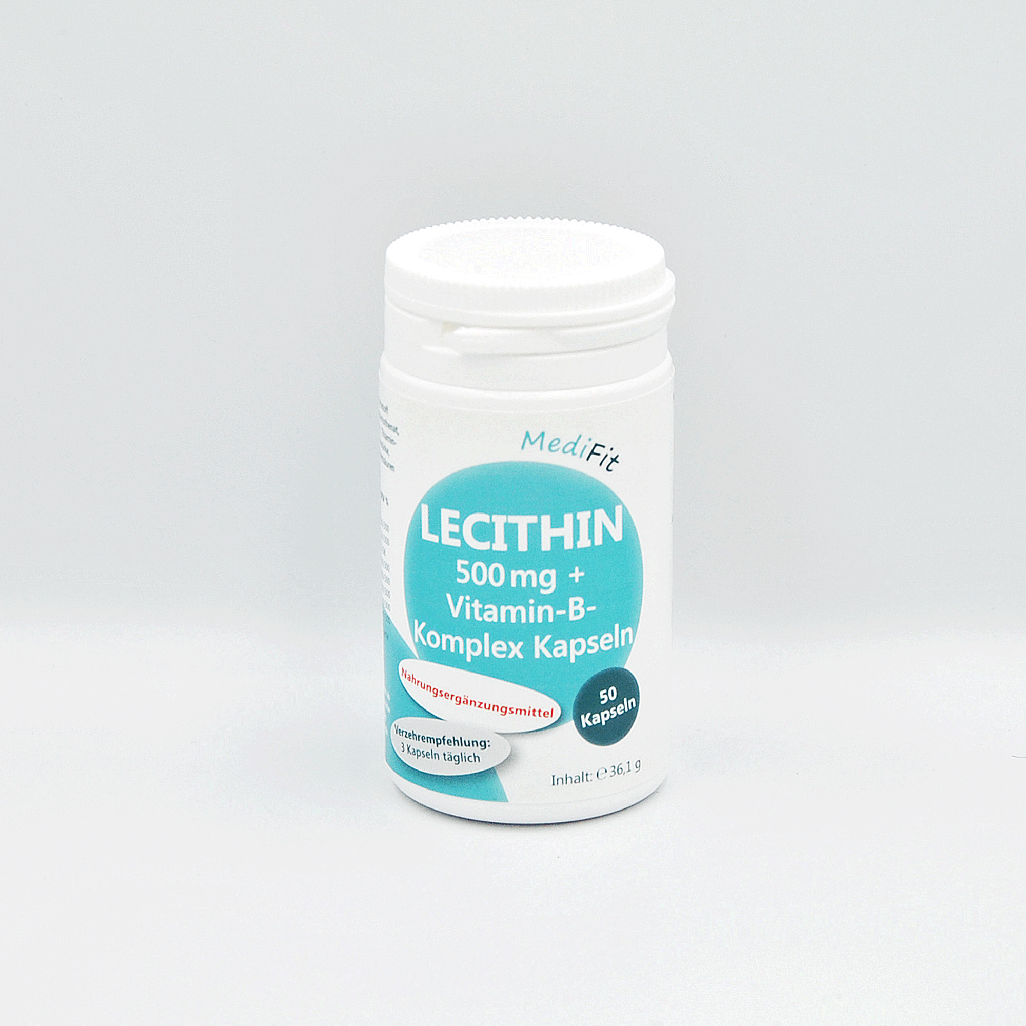 Lecithin 500 mg + Vitamin-B-Komplex Kapseln