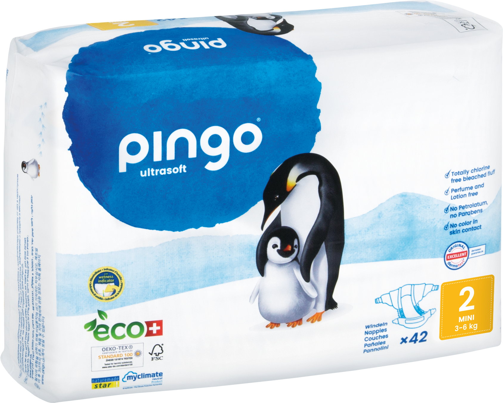Bio Windeln Mini 3-6kg Pinguin – Pingo Swiss