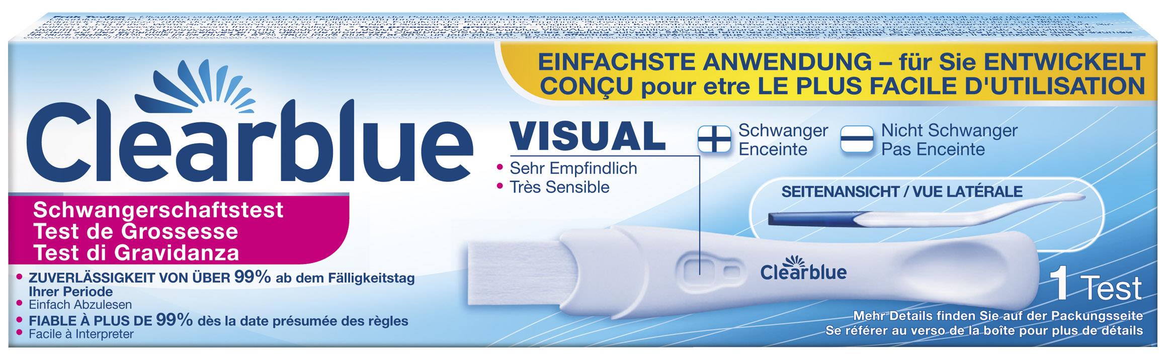 Clearblue visual Schwangerschafts-Frühtest