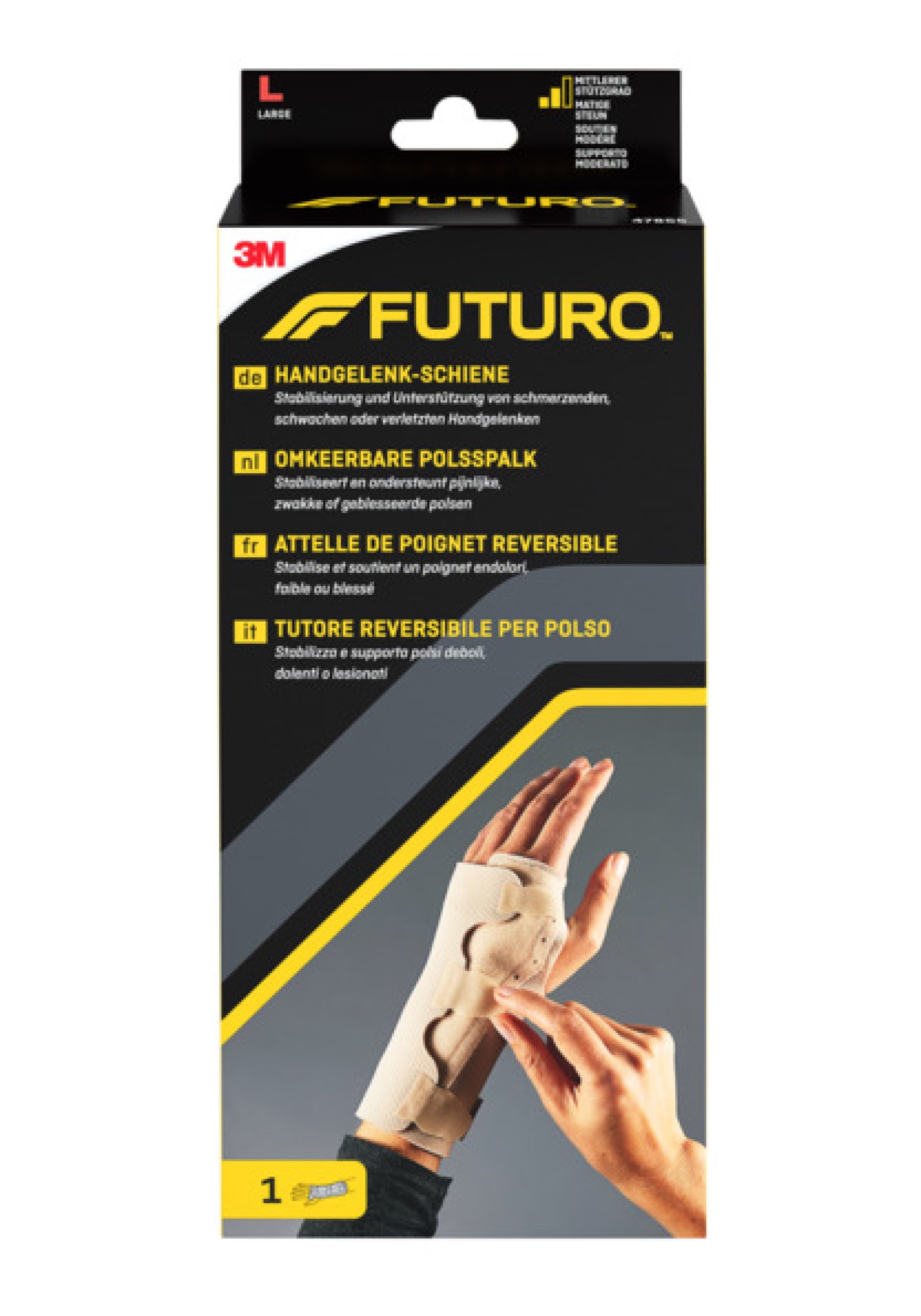 FUTURO™ Handgelenk-Schiene 47855, L (19.0 - 22.9 cm)