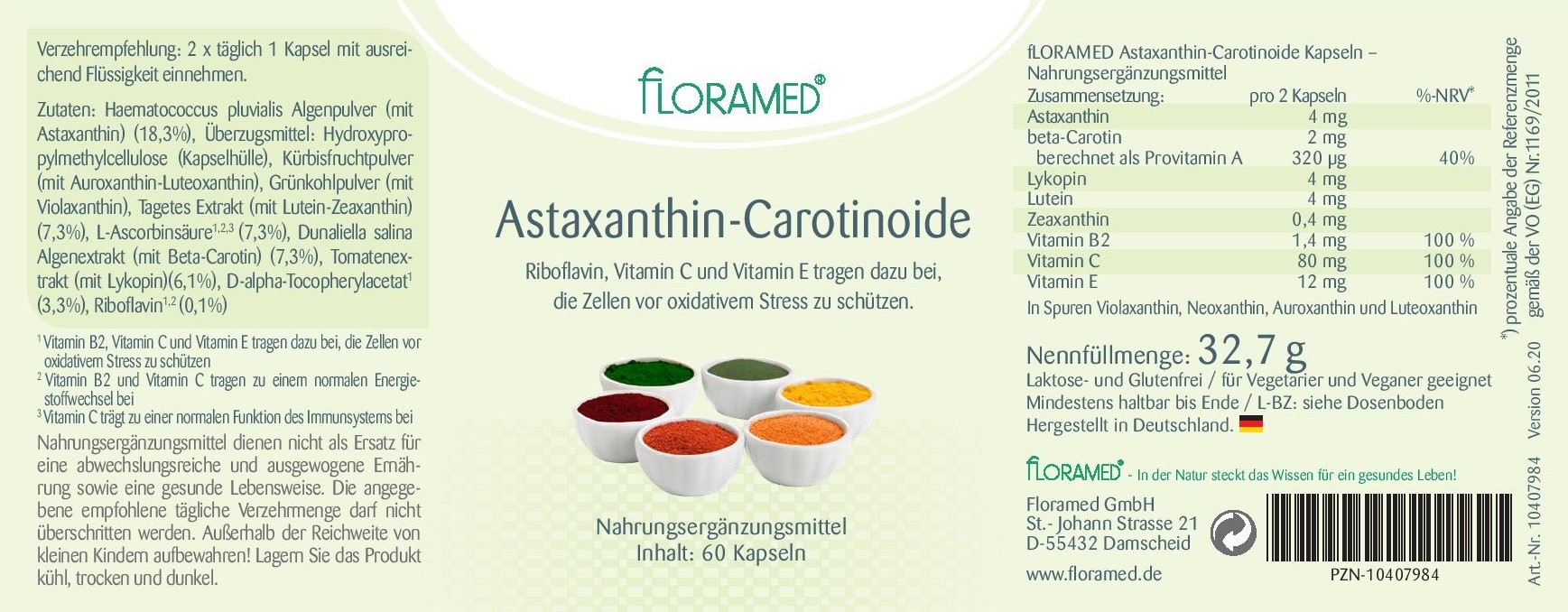 Floramed Astaxanthin-Carotinoide