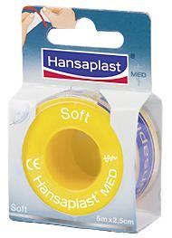 Hansaplast Med Soft Fixierpflaster 5m x 2,5cm