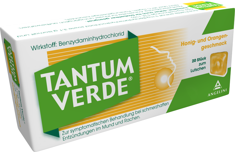 Tantum Verde 3 mg - Pastillen mit Honig- und Orangengeschmack