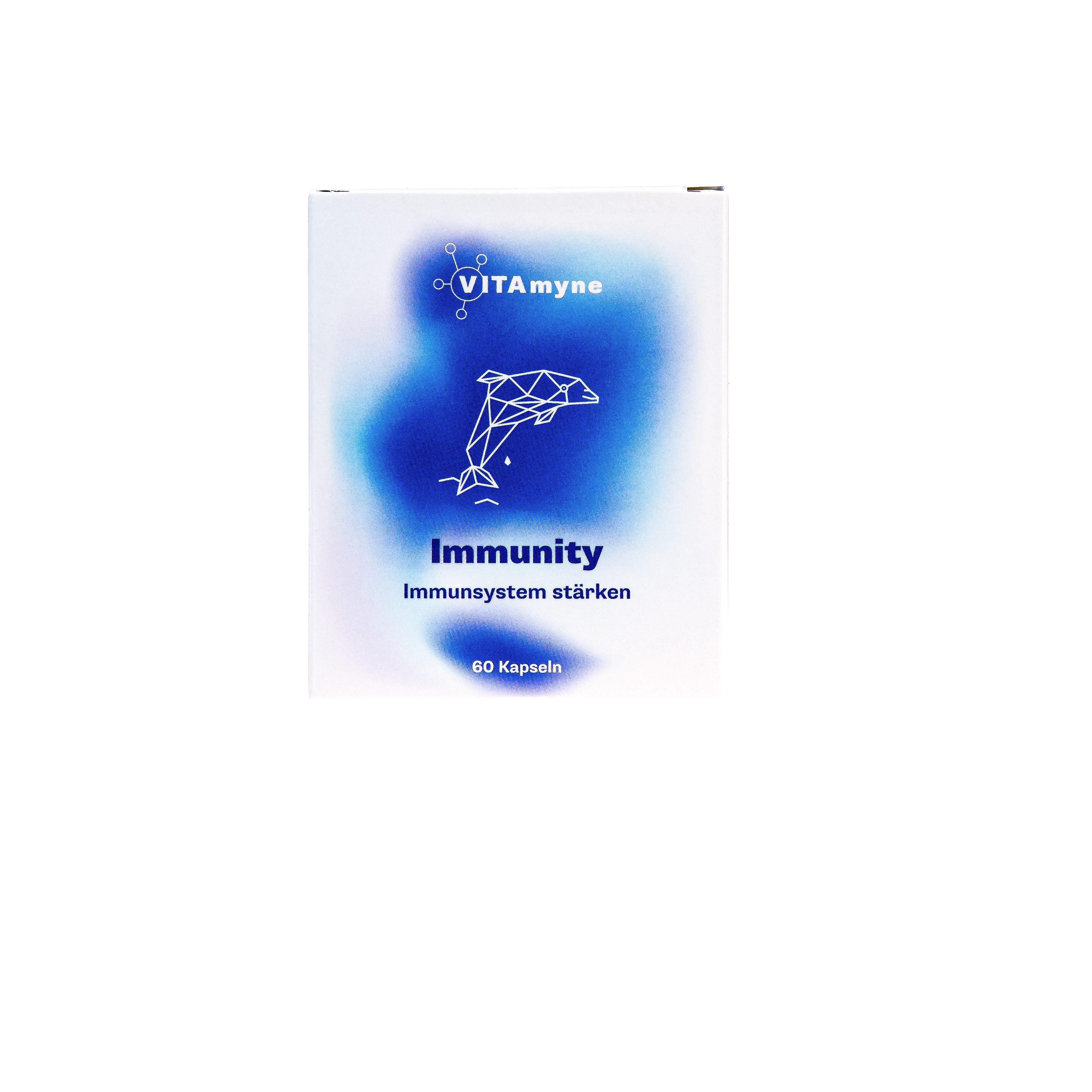 Verpackung des Produkts "VITAmine Immunity" zur Stärkung des Immunsystems, mit 60 Kapseln.