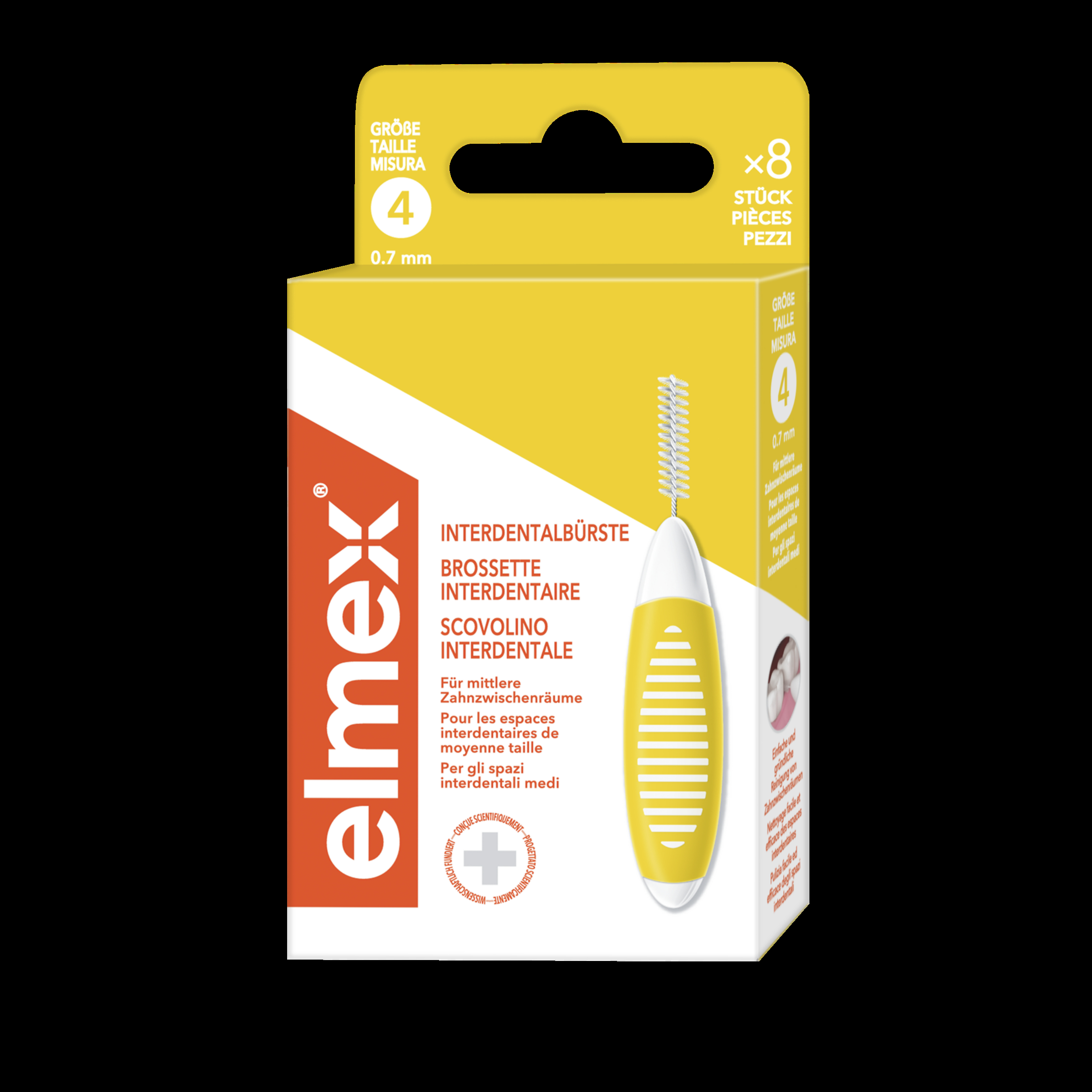 elmex® Interdentalbürsten Gelb Größe 4