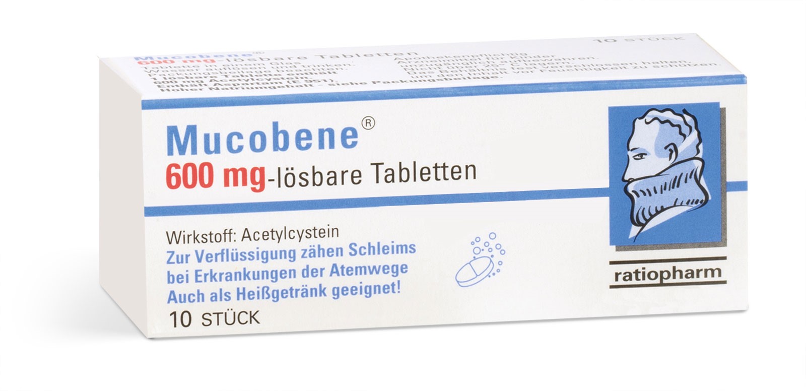 Mucobene 600 mg - lösbare Tabletten