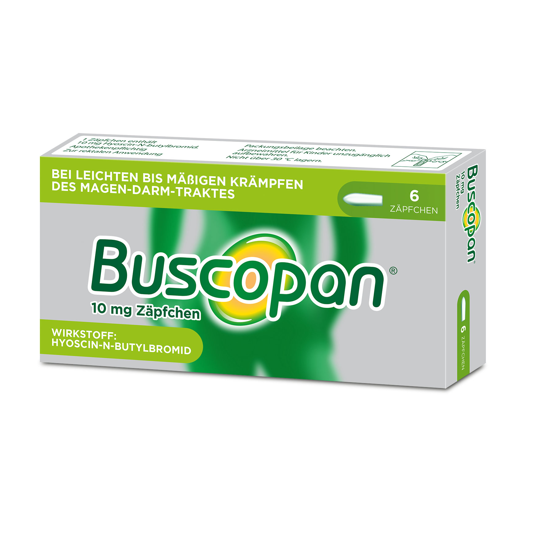 Buscopan 10 mg - Zäpfchen