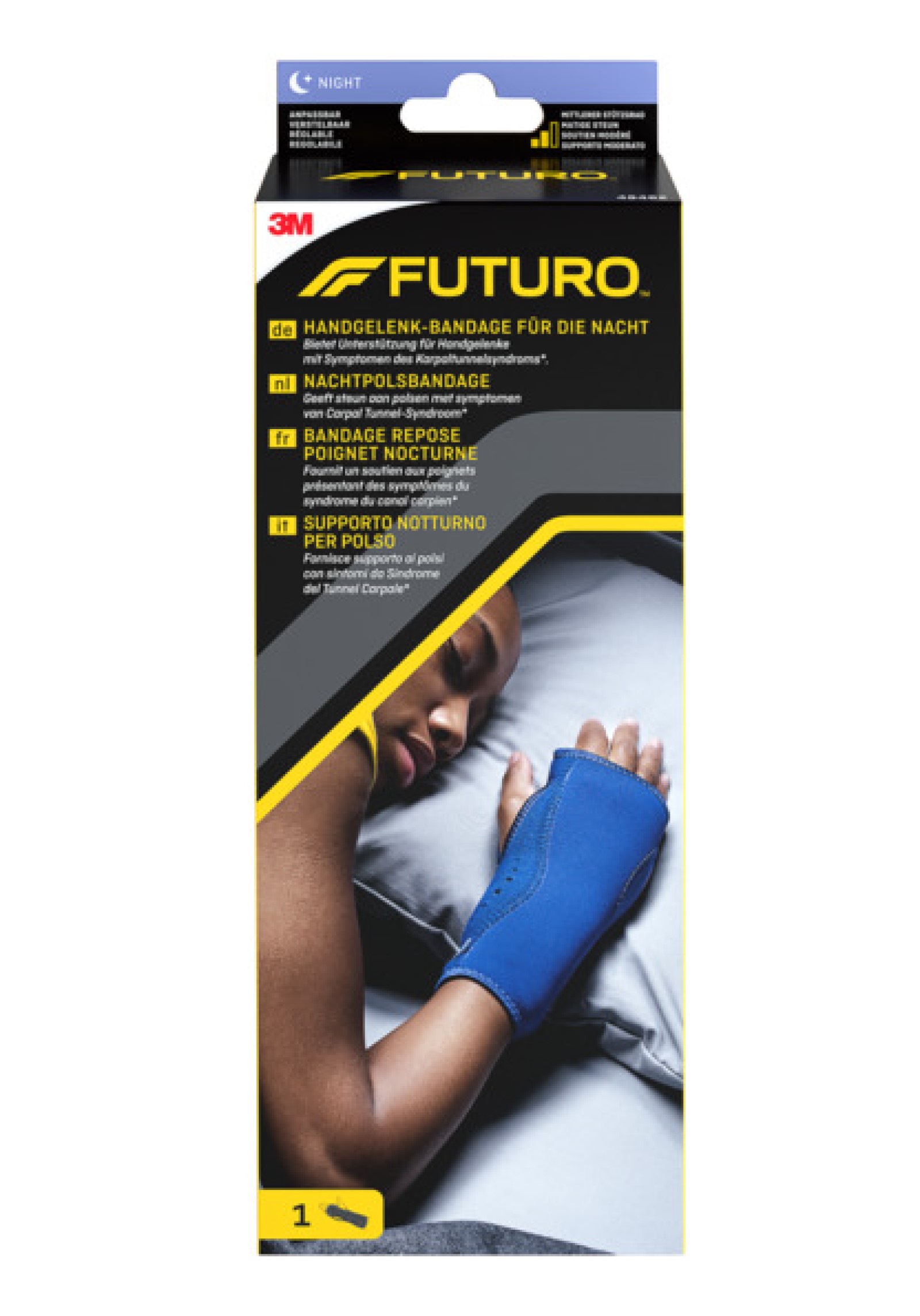 FUTURO™ Handgelenk-Bandage für die Nacht 48462, Verstellbar (13.3 - 22.9 cm)