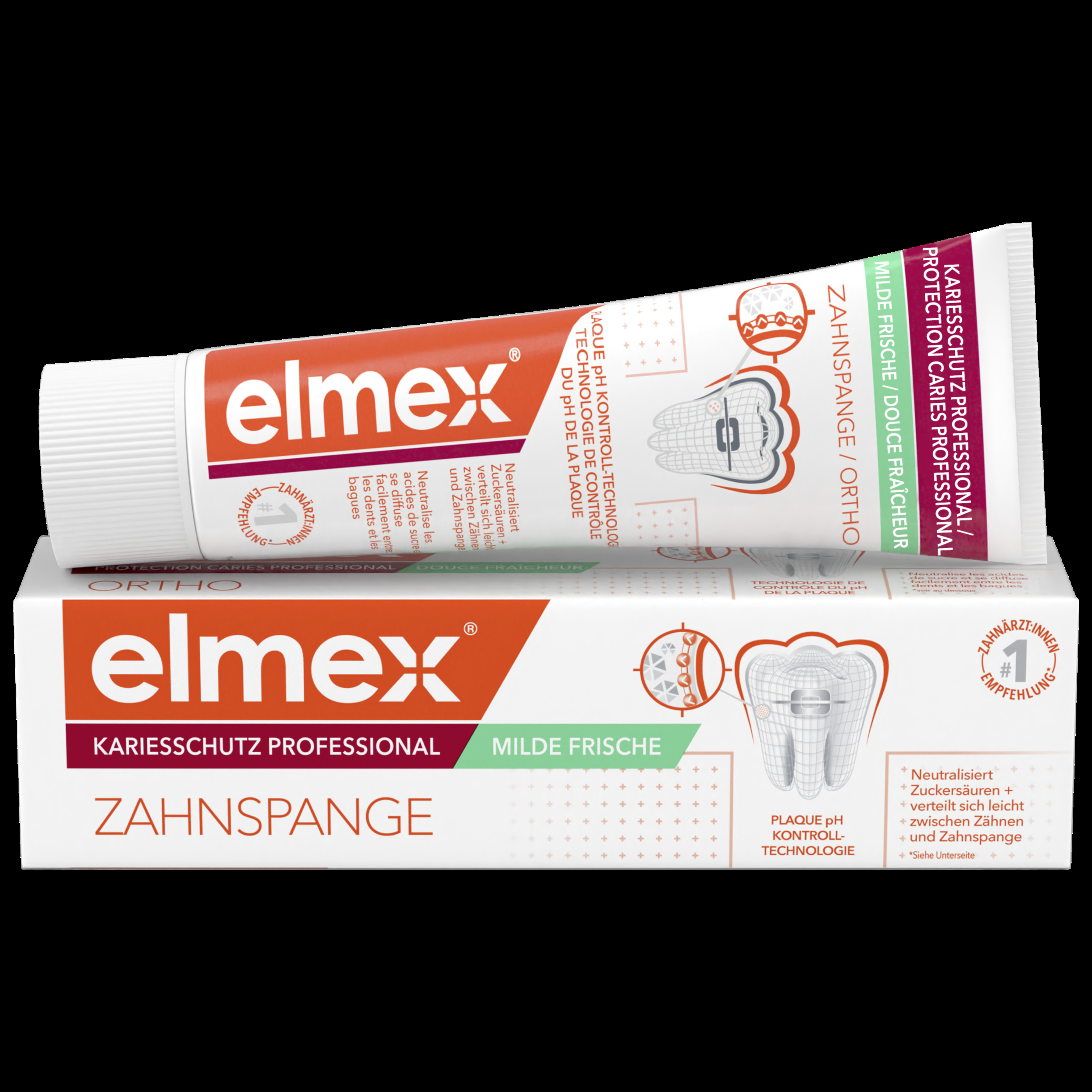 elmex® Kariesschutz Professional + Zahnspange Zahnpasta