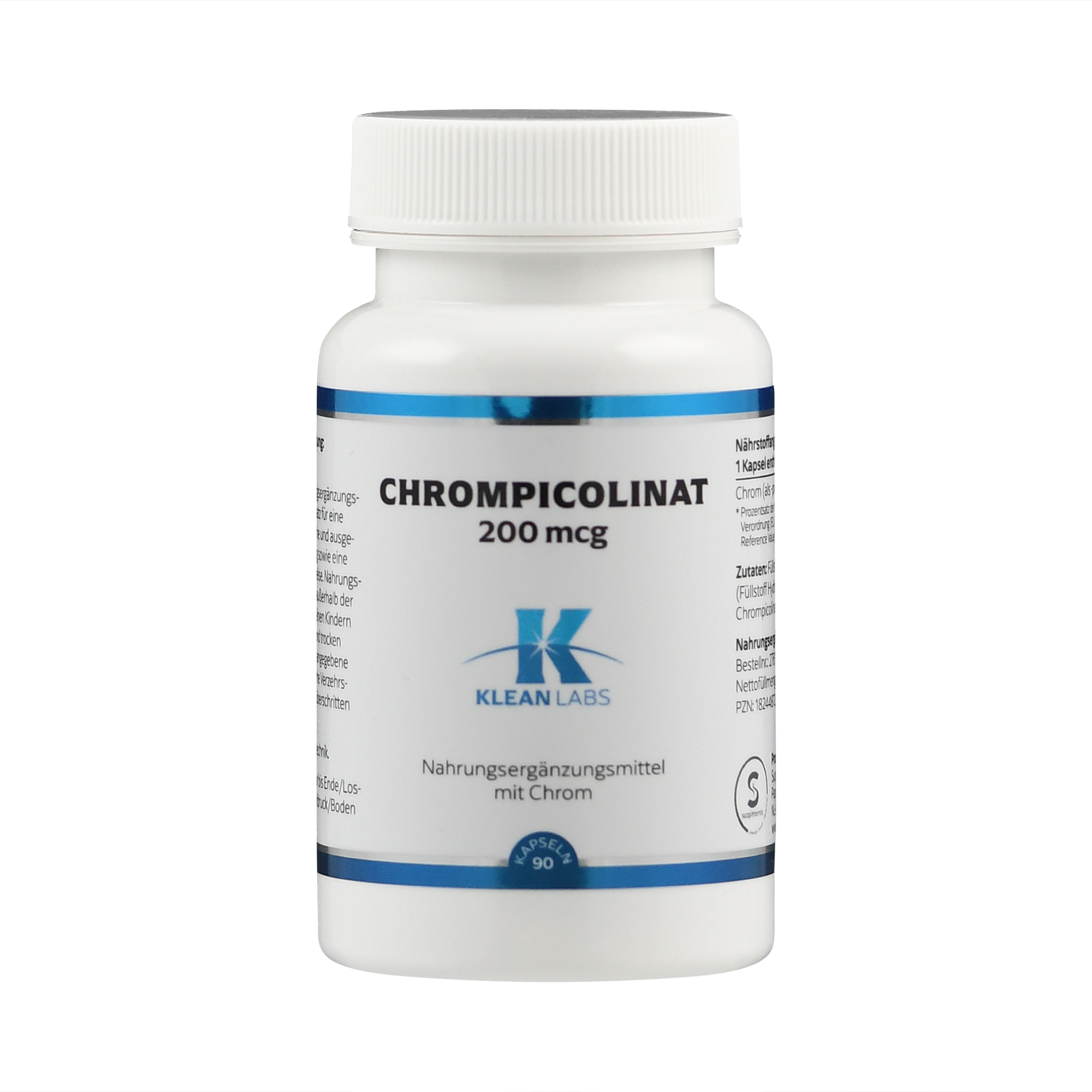 Chrompicolinat 200 mcg Klean Labs Kapseln