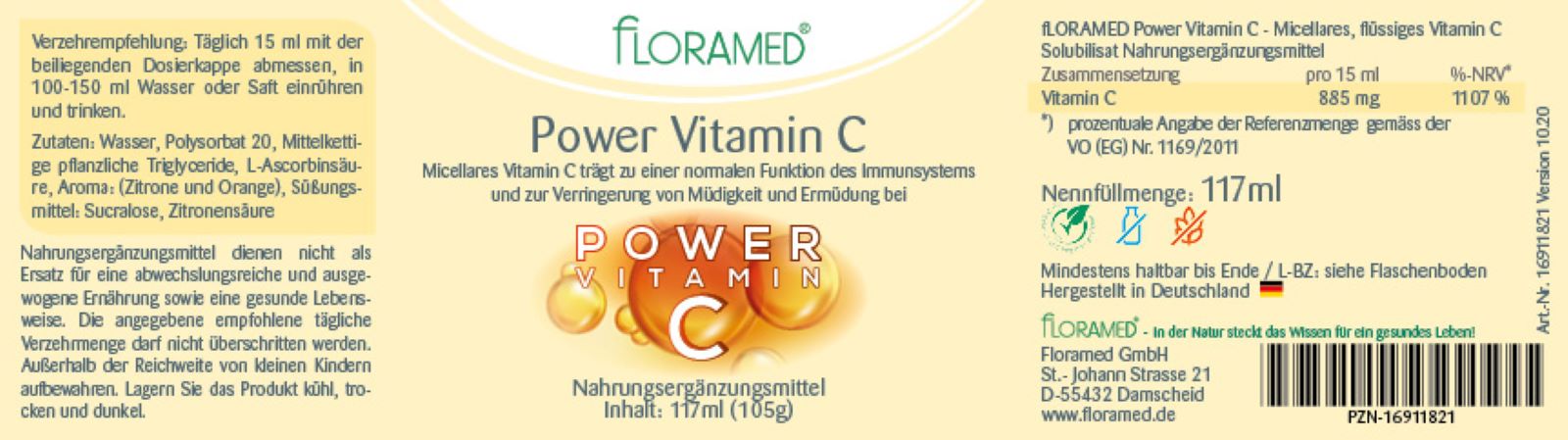 Floramed Vitamin C Power 117 ml