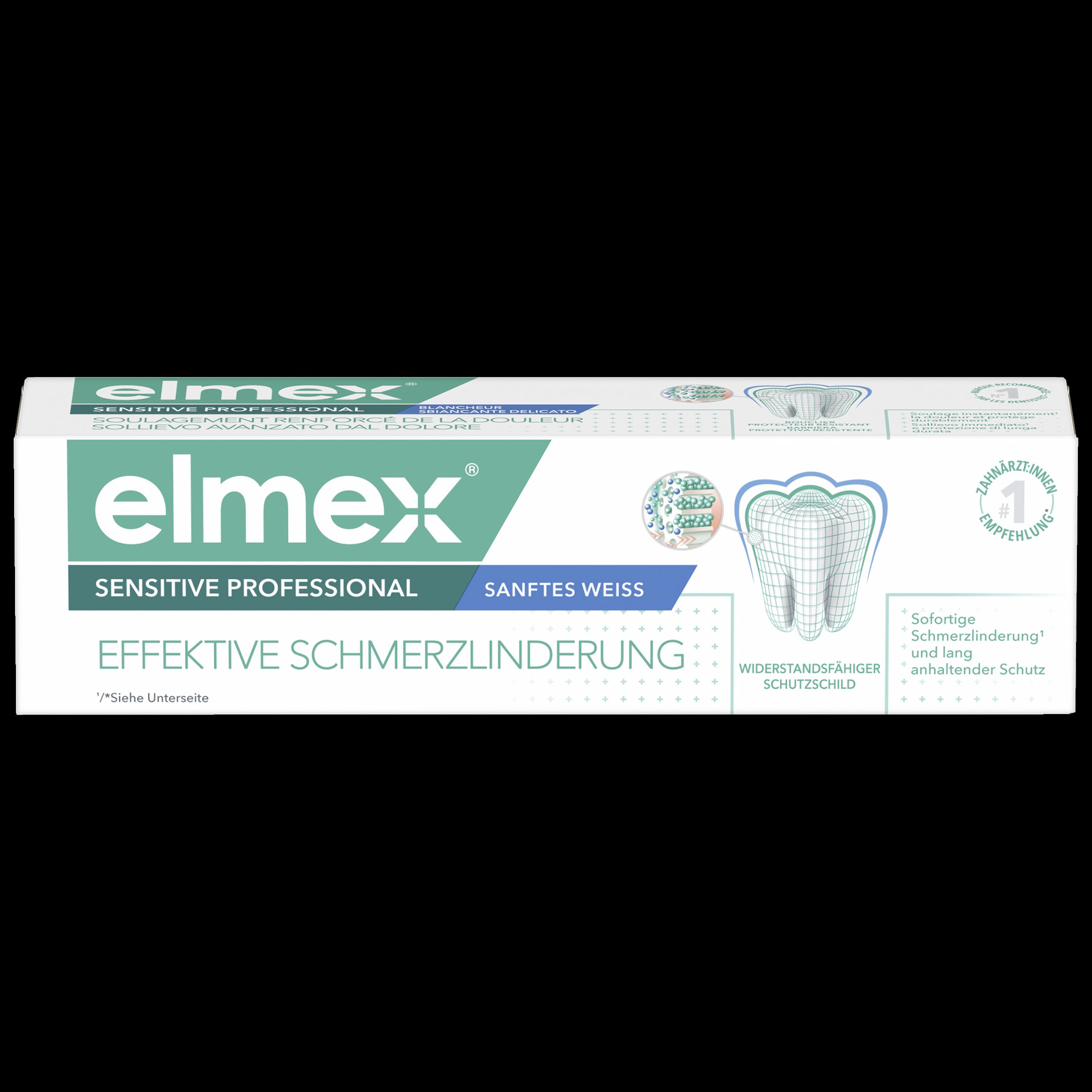 elmex® Sensitive Professional Sanftes Weiss Zahncreme