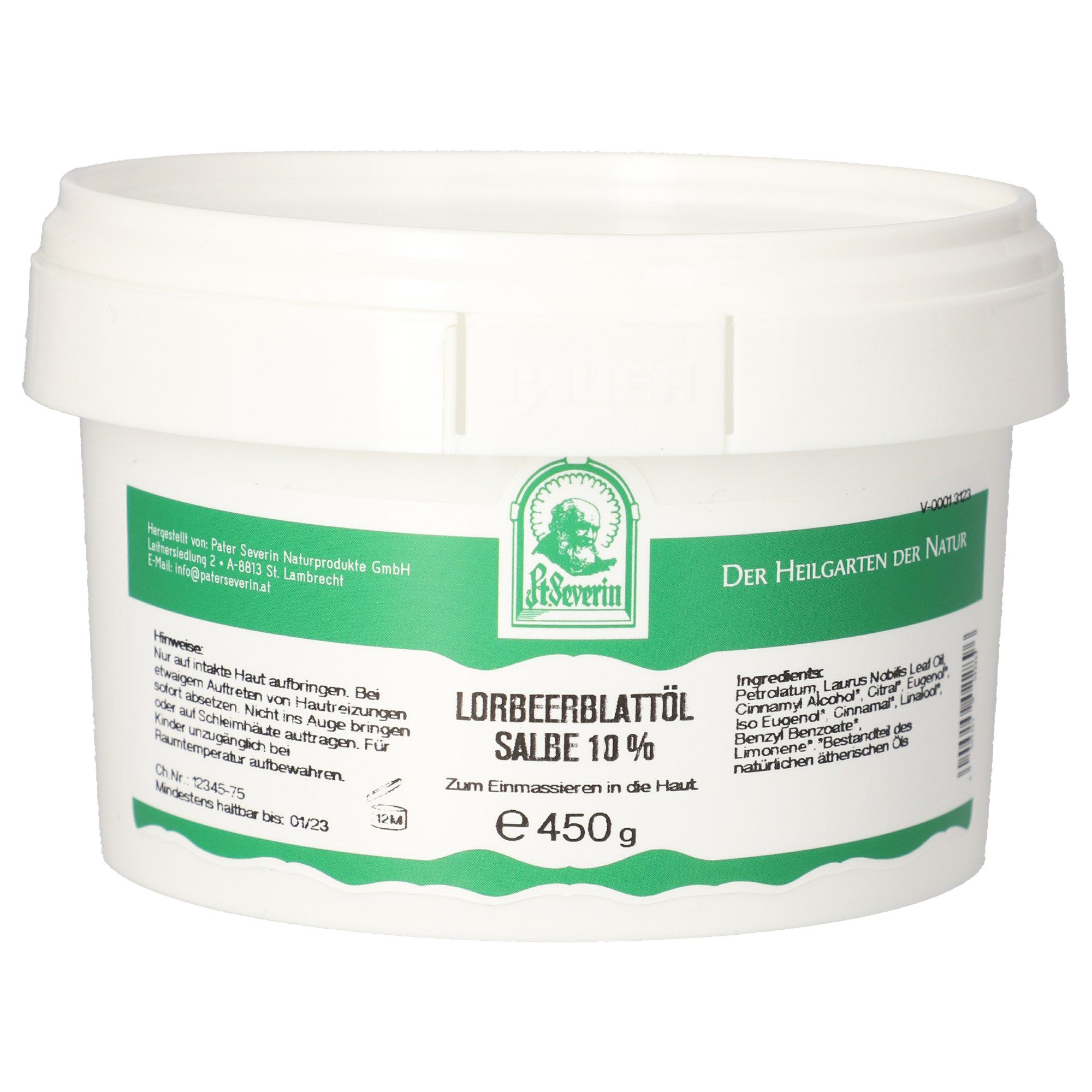 Lorbeerblattoel Salbe 10% 450g
