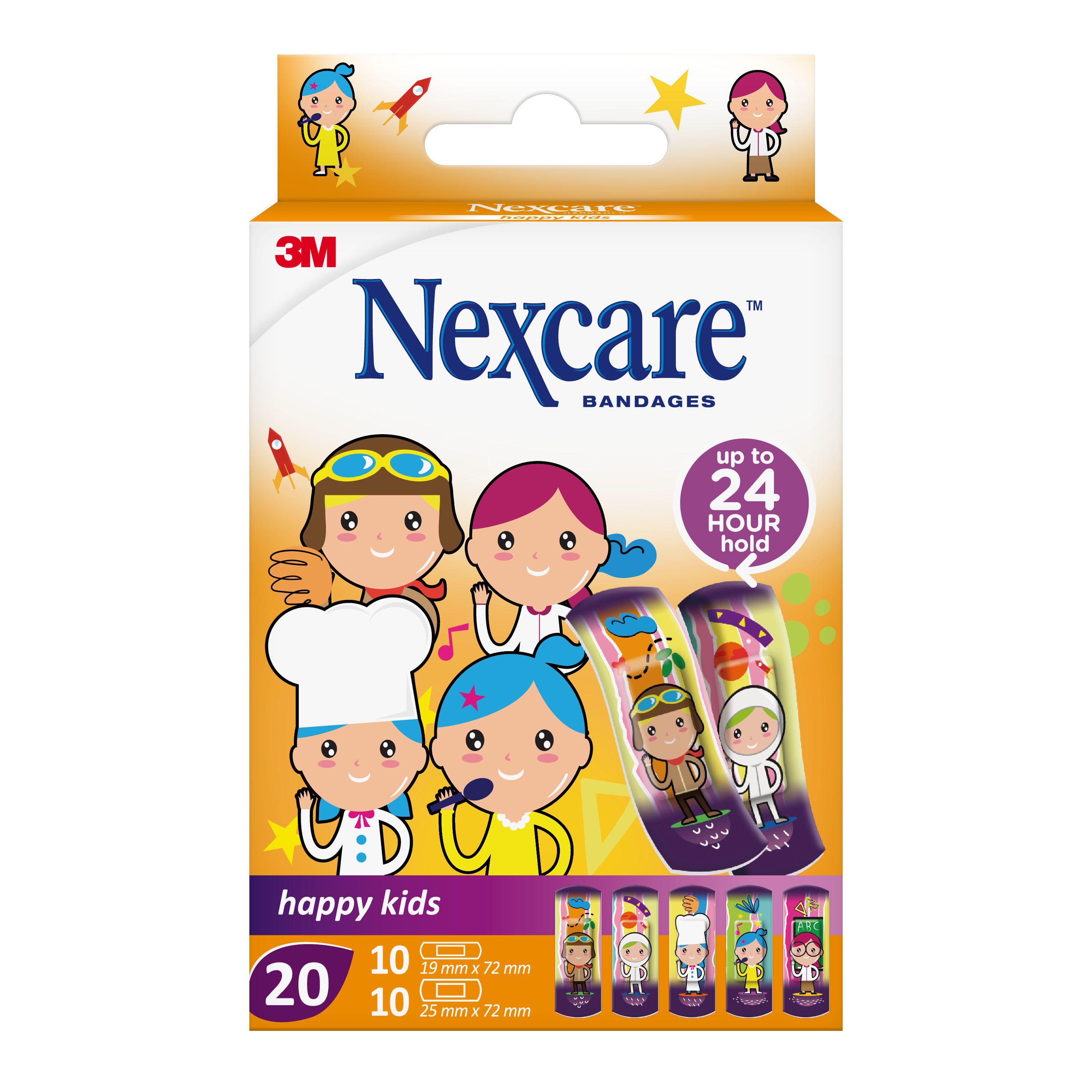 Nexcare™ Kinderpflaster Happy Kids Professions Display