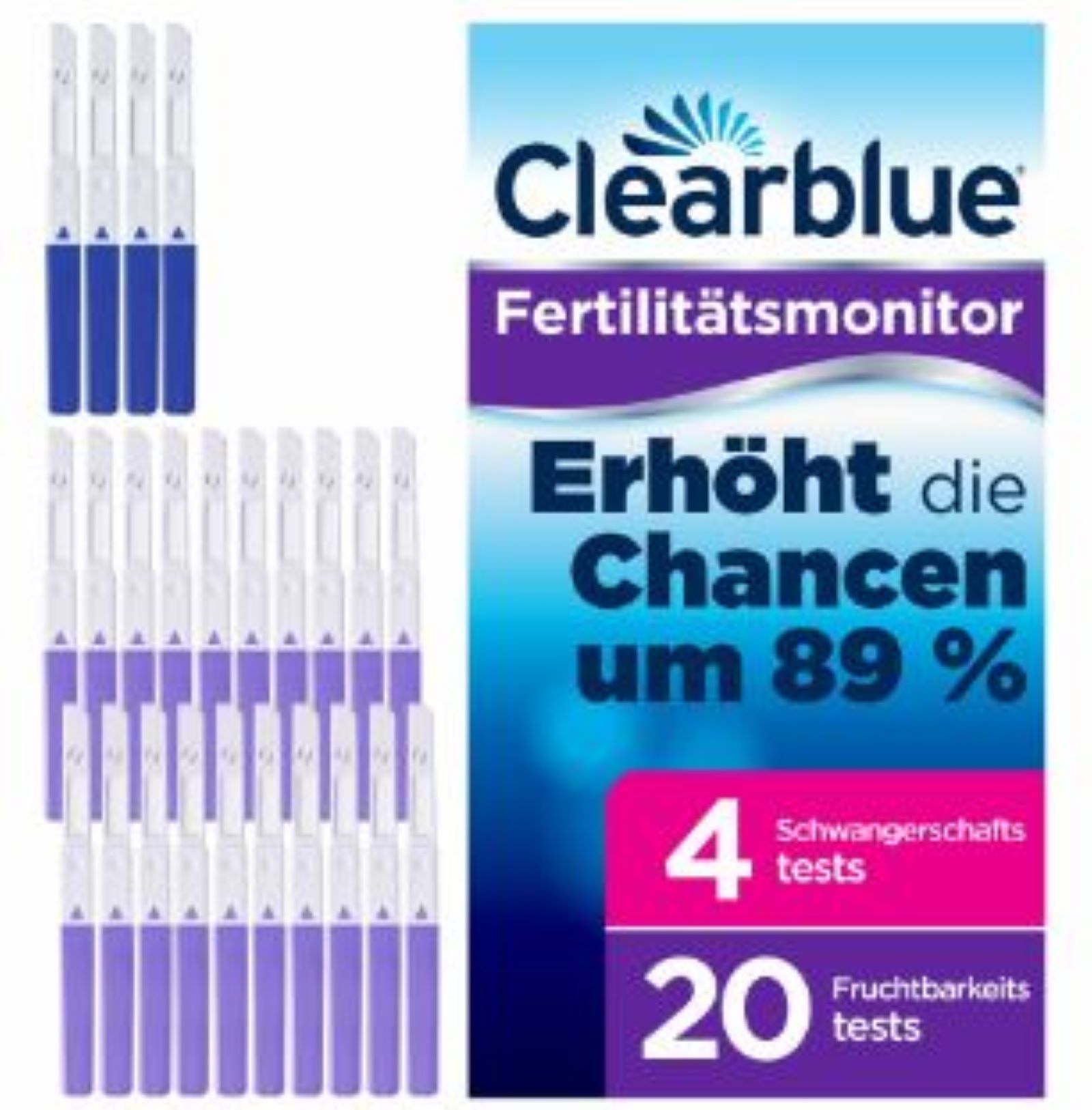 Clearblue Fertilitätsmonitor Advanced Teststäbchen 24 stk.
