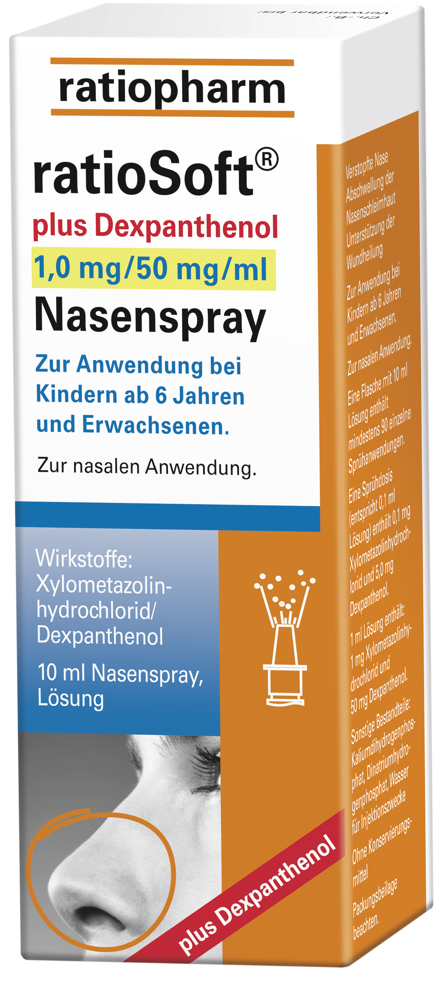 ratioSoft plus Dexpanthenol 1,0 mg/50 mg/ml - Nasenspray