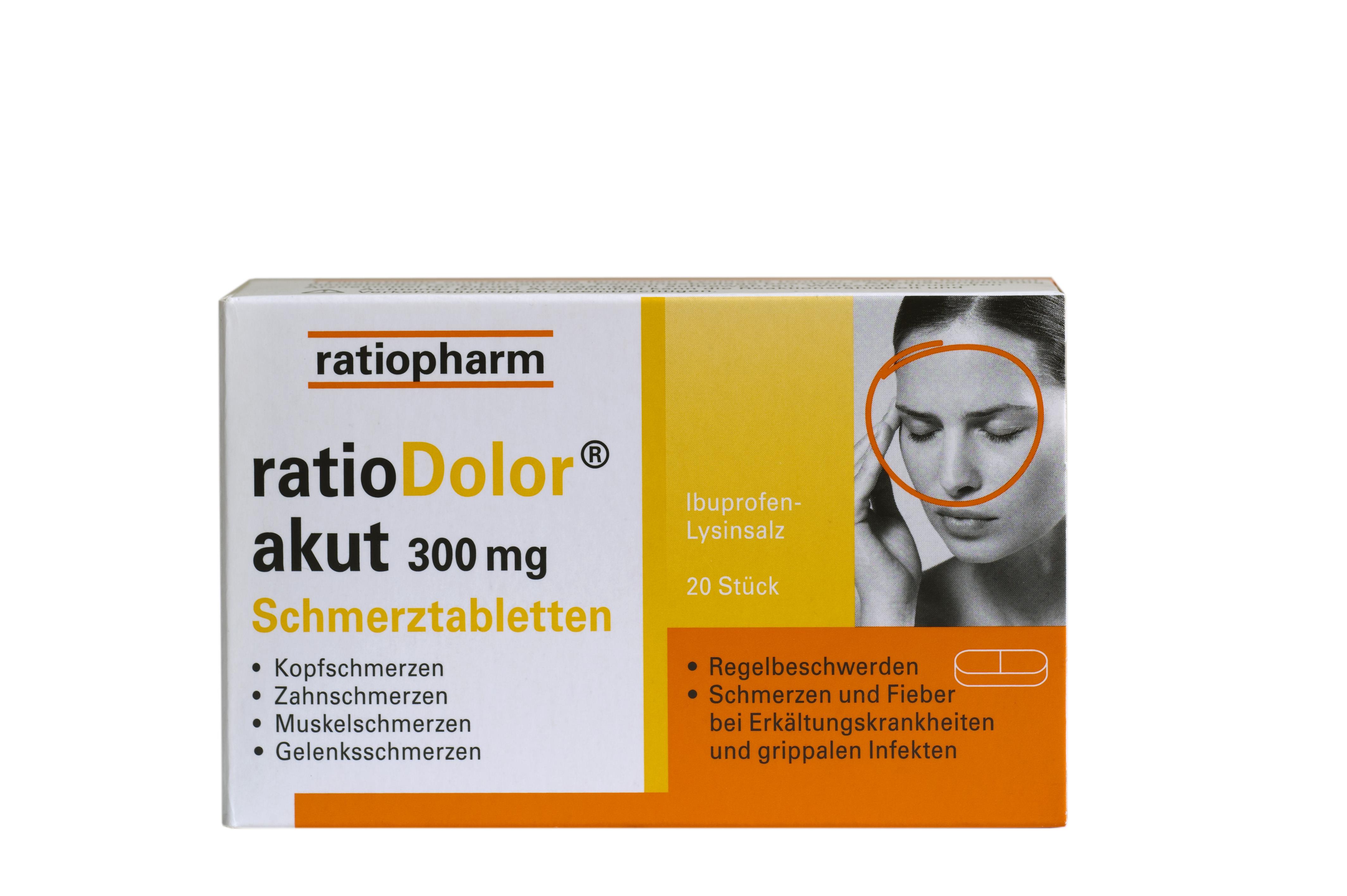 ratioDolor Ibuprofen 300 mg - Schmerztabletten