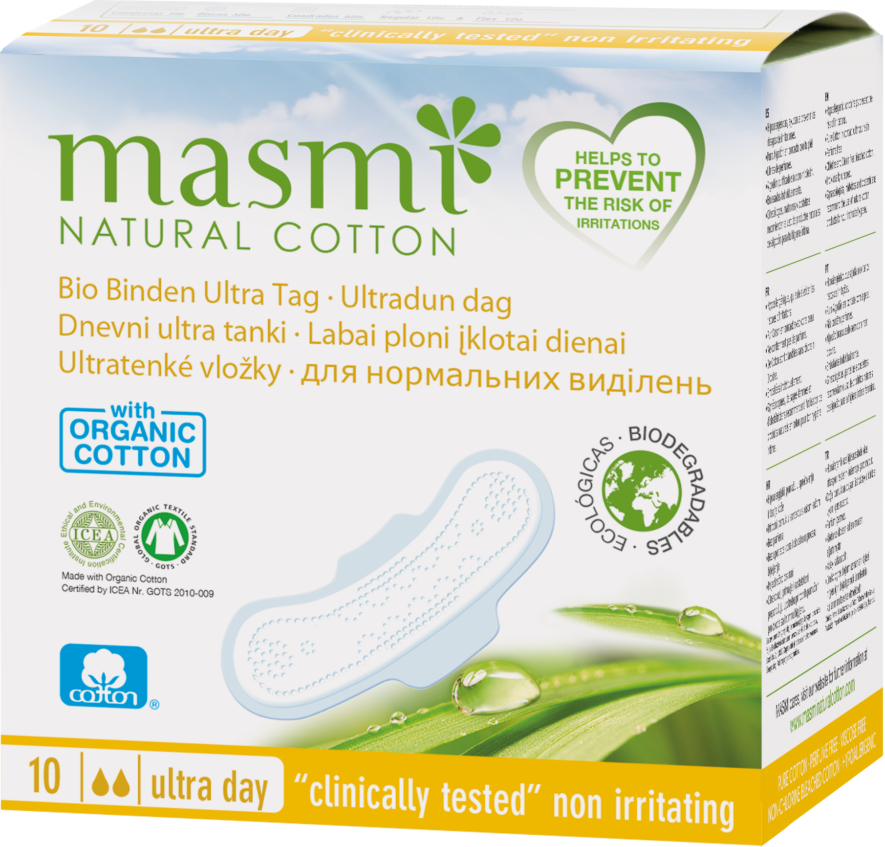 Masmi Organic Care - Bio Monatsbinden Ultra Tag