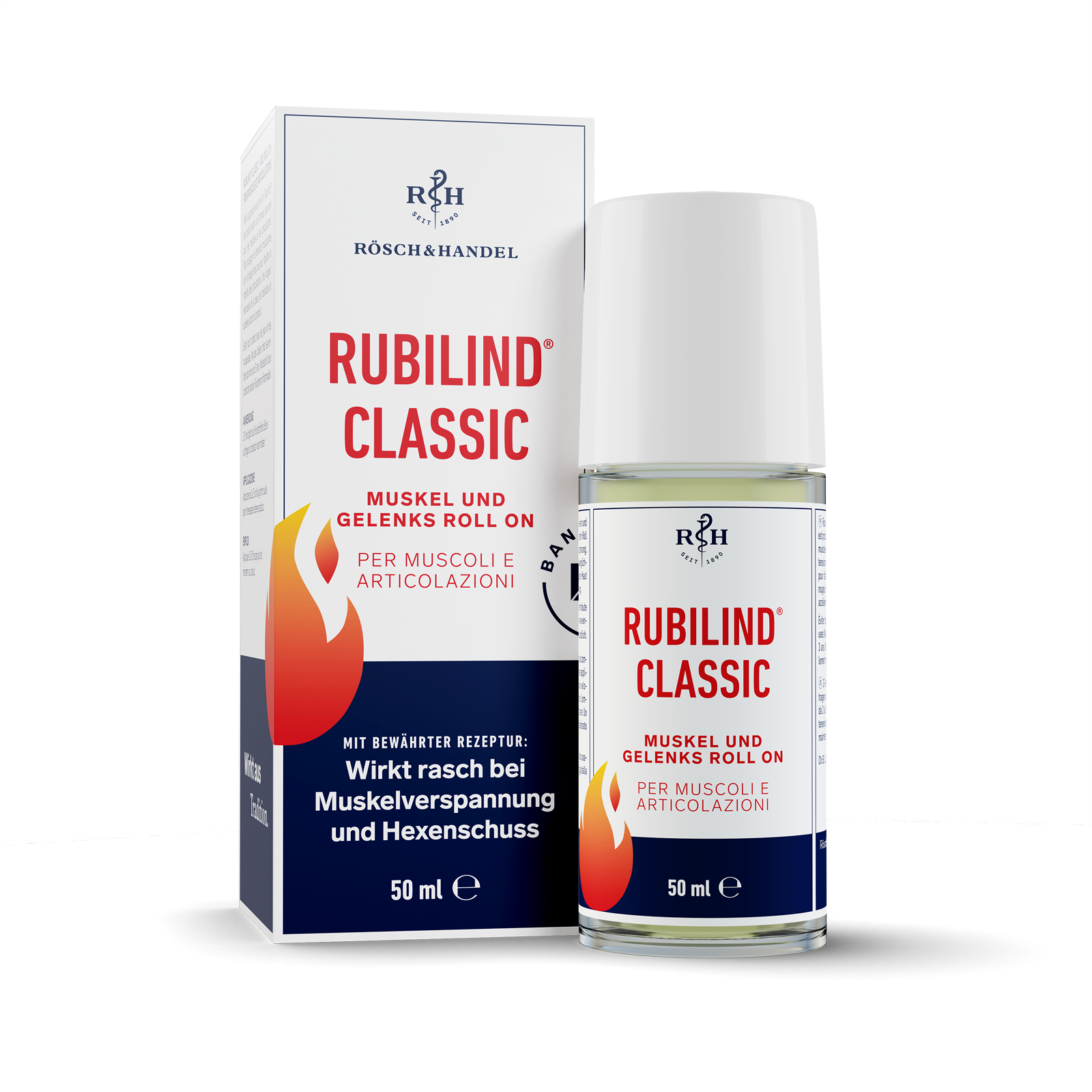 RUBILIND® CLASSIC MUSKEL-, GELENKS ROLL ON 50ml