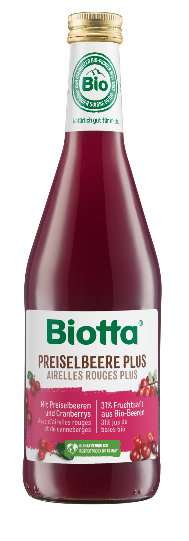 Biotta Preiselbeer Plus Saft