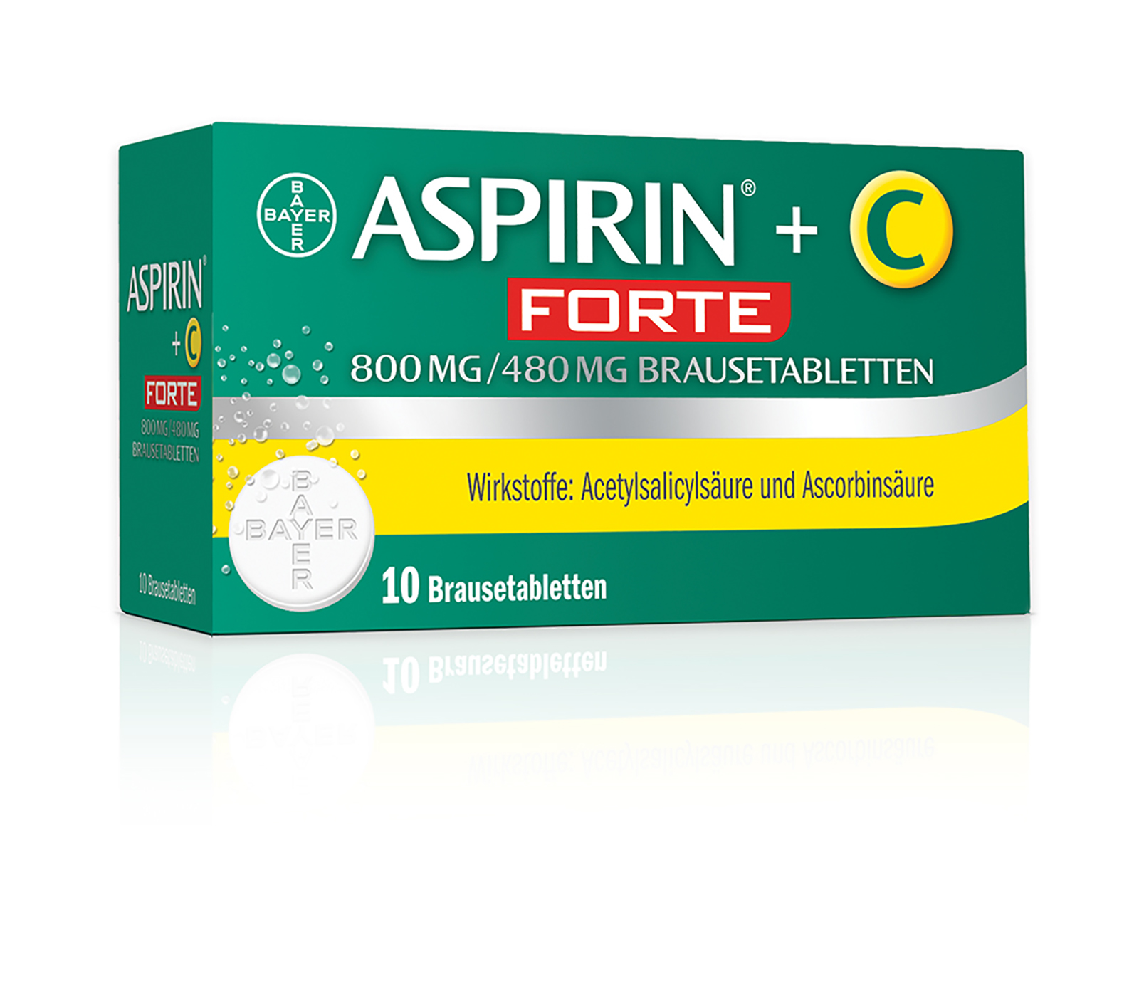 Aspirin+C forte 800 mg/480 mg - Brausetabletten