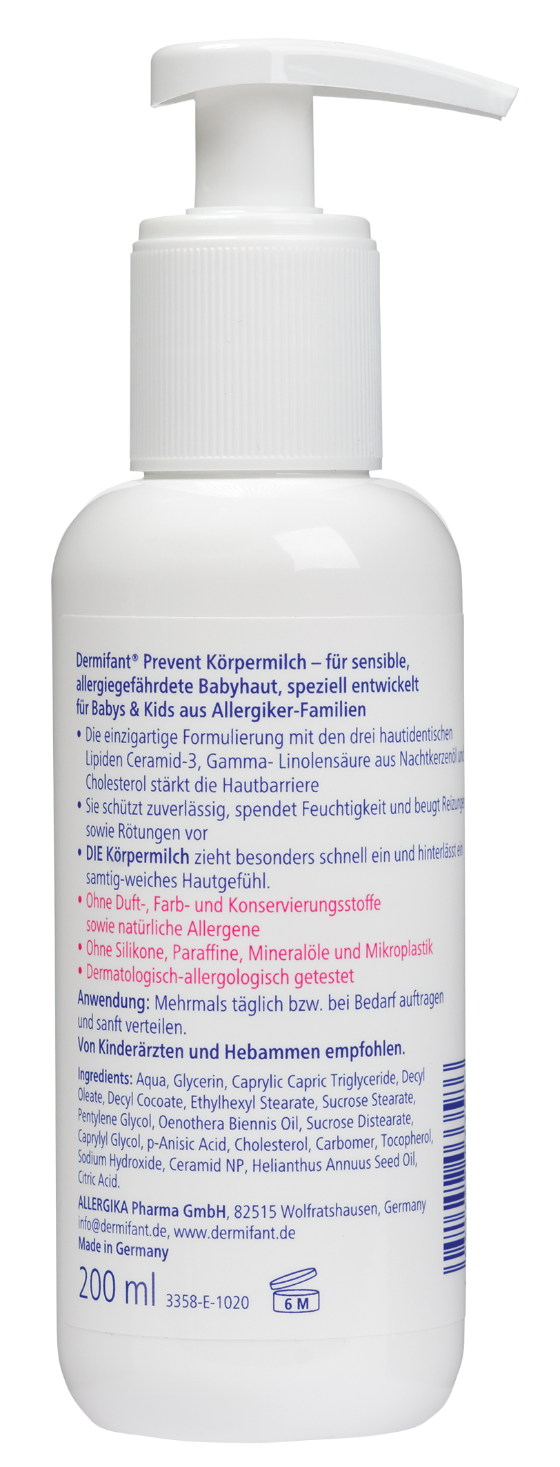 Dermifant® Prevent Körpermilch 200ml