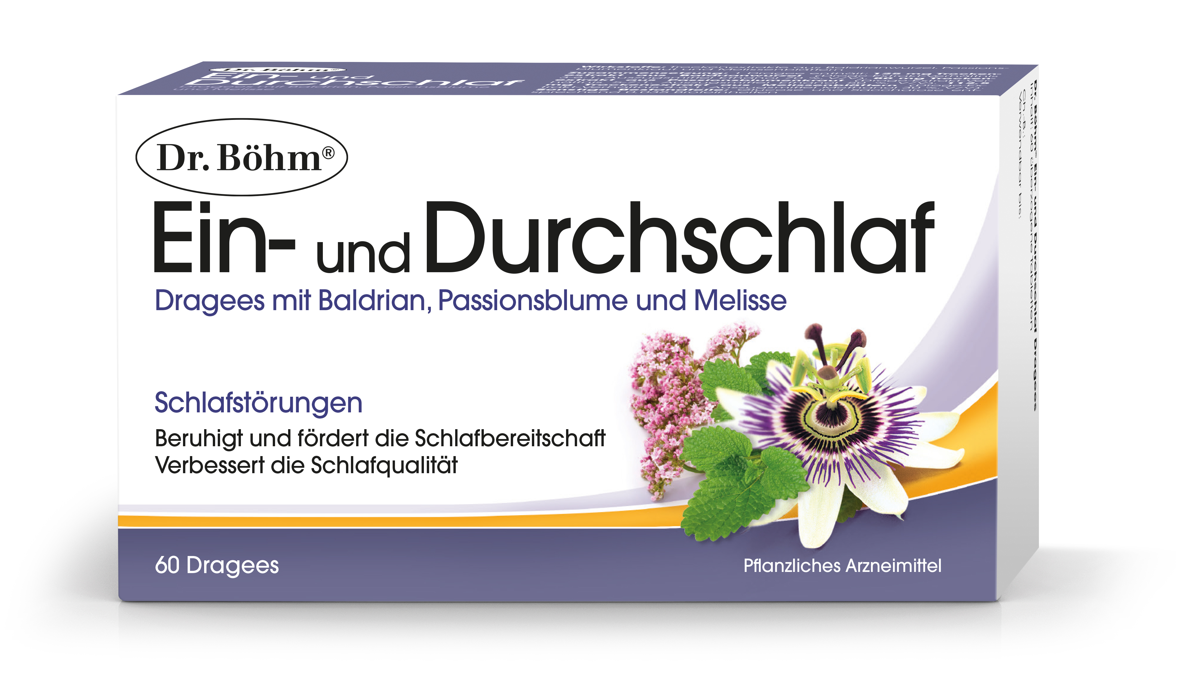 Dr. Böhm Ein- und Durchschlaf Dragees mit Baldrian, Passionsblume und Melisse