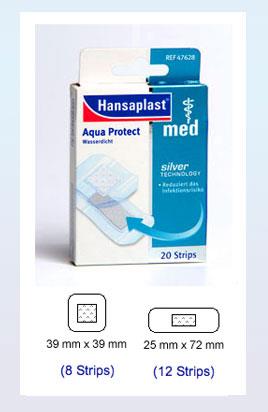 Hansaplast med Aqua protect Strips 20 Stück